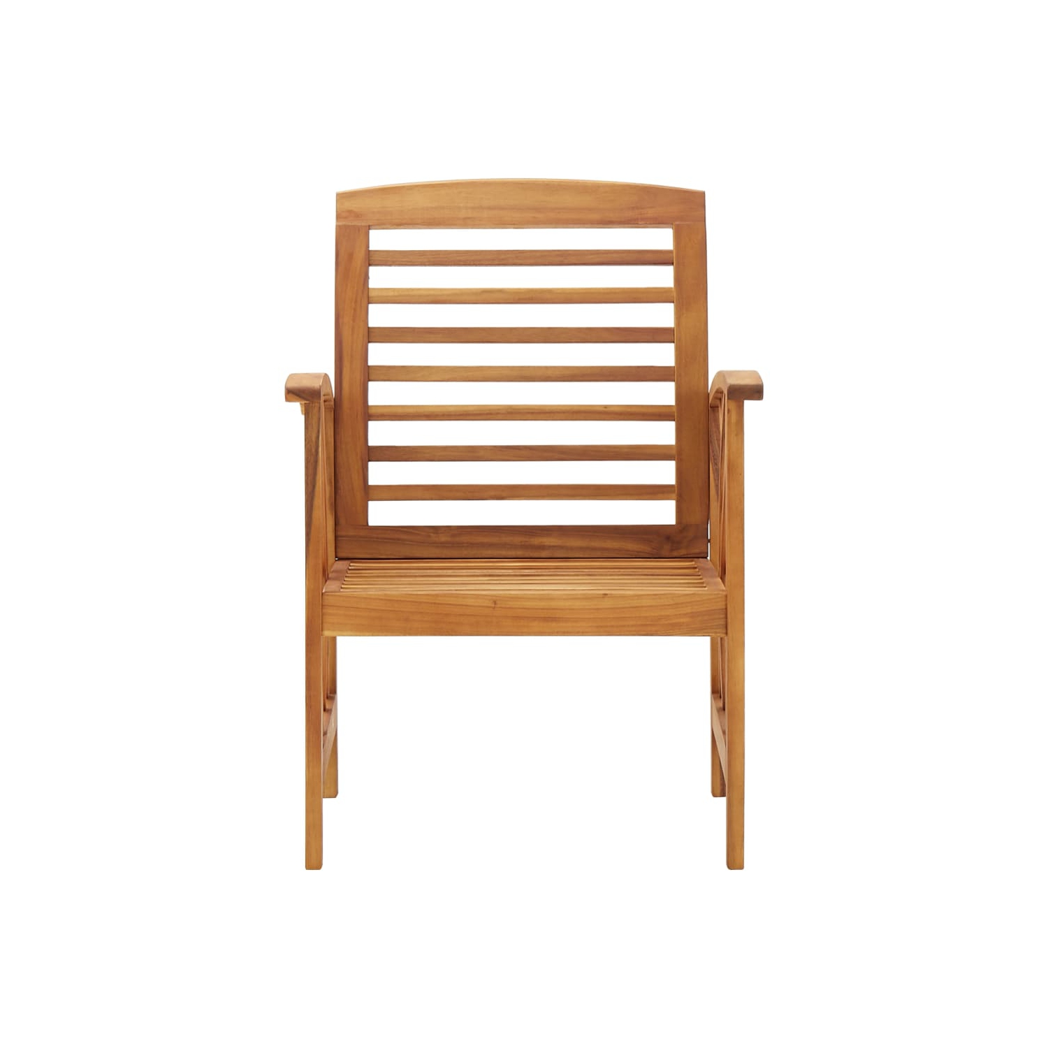 vidaXL Patio Chairs 2 pcs Solid Acacia Wood