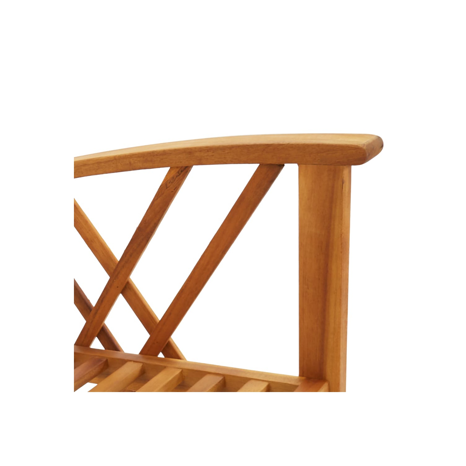 vidaXL Patio Chairs 2 pcs Solid Acacia Wood