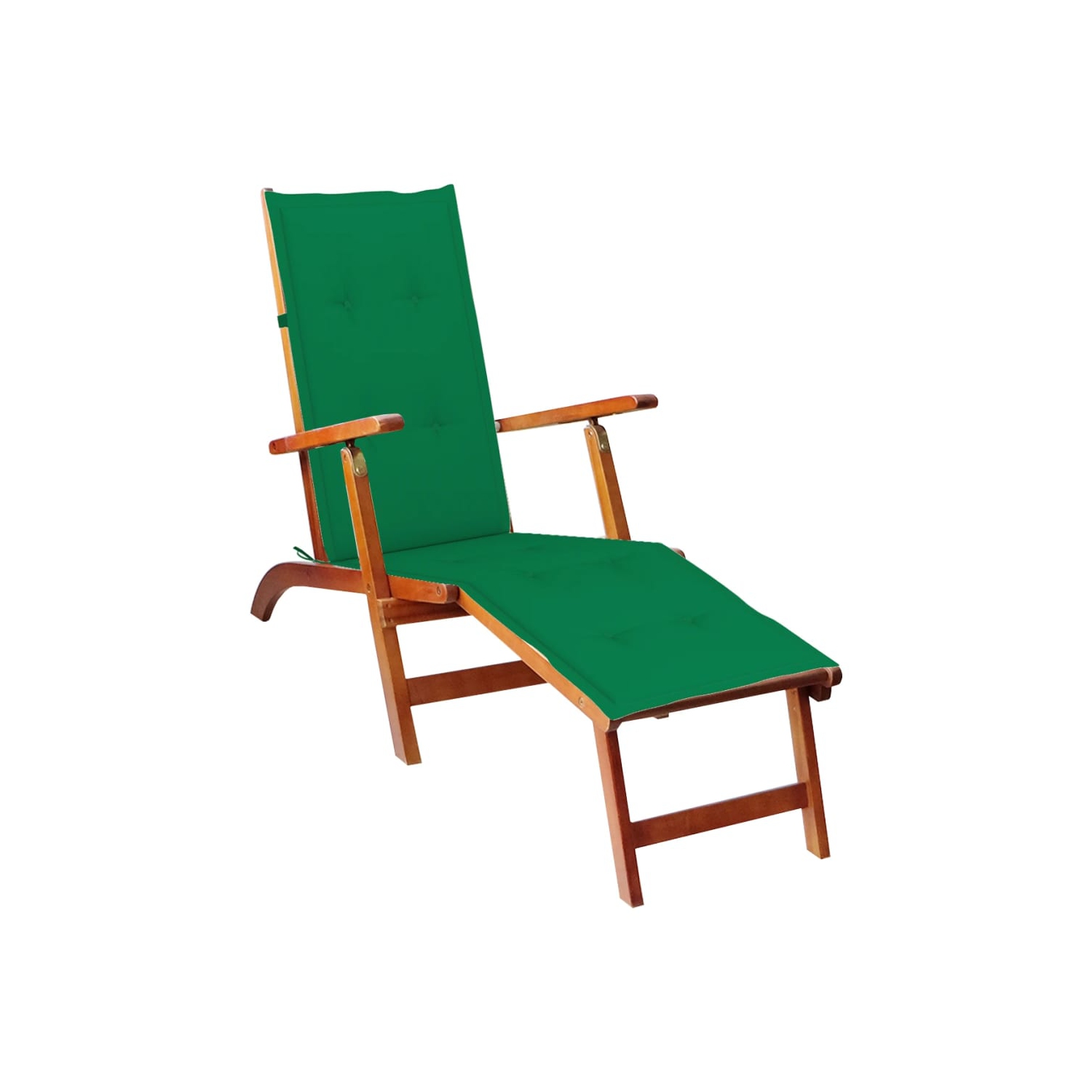 vidaXL Deck Chair Cushion Greenx19.7"x1.2"
