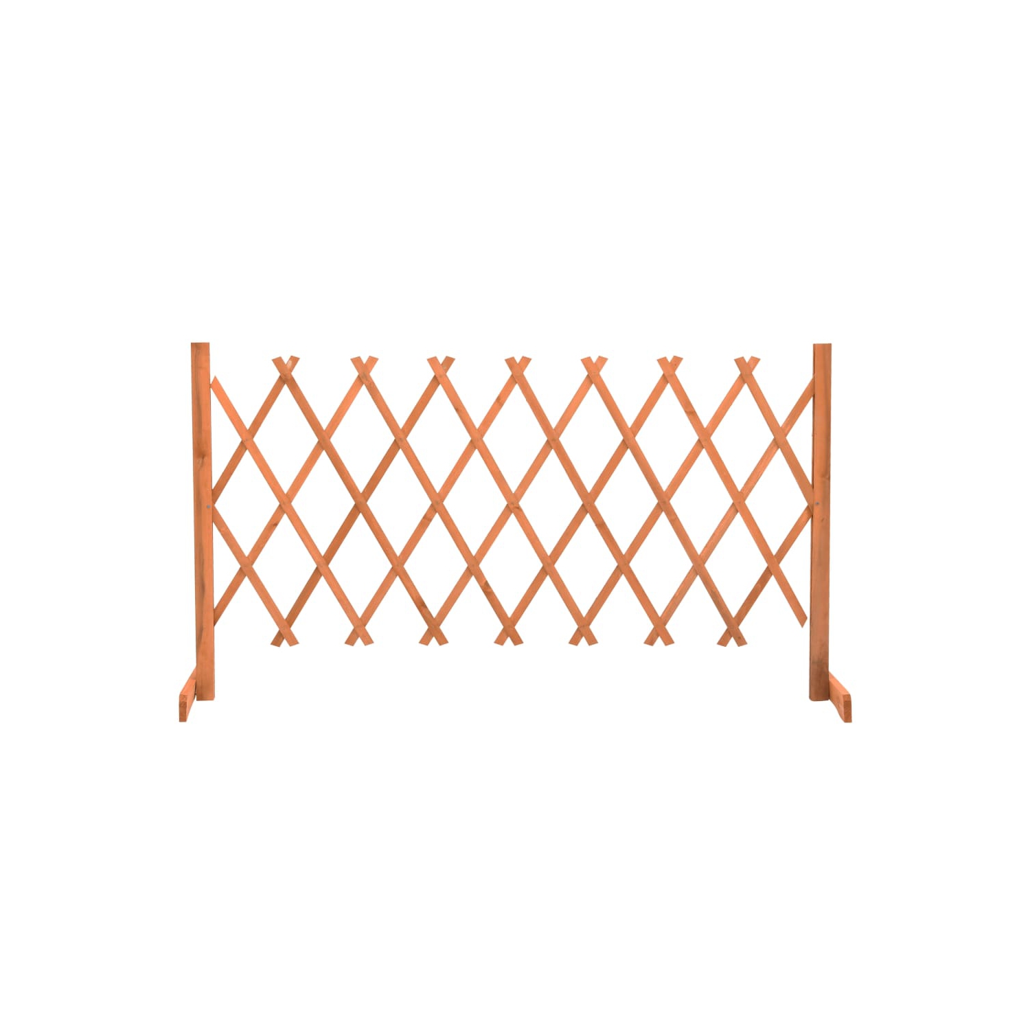 vidaXL Garden Trellis Fence Orange 59.1"x31.5" Solid Firwood