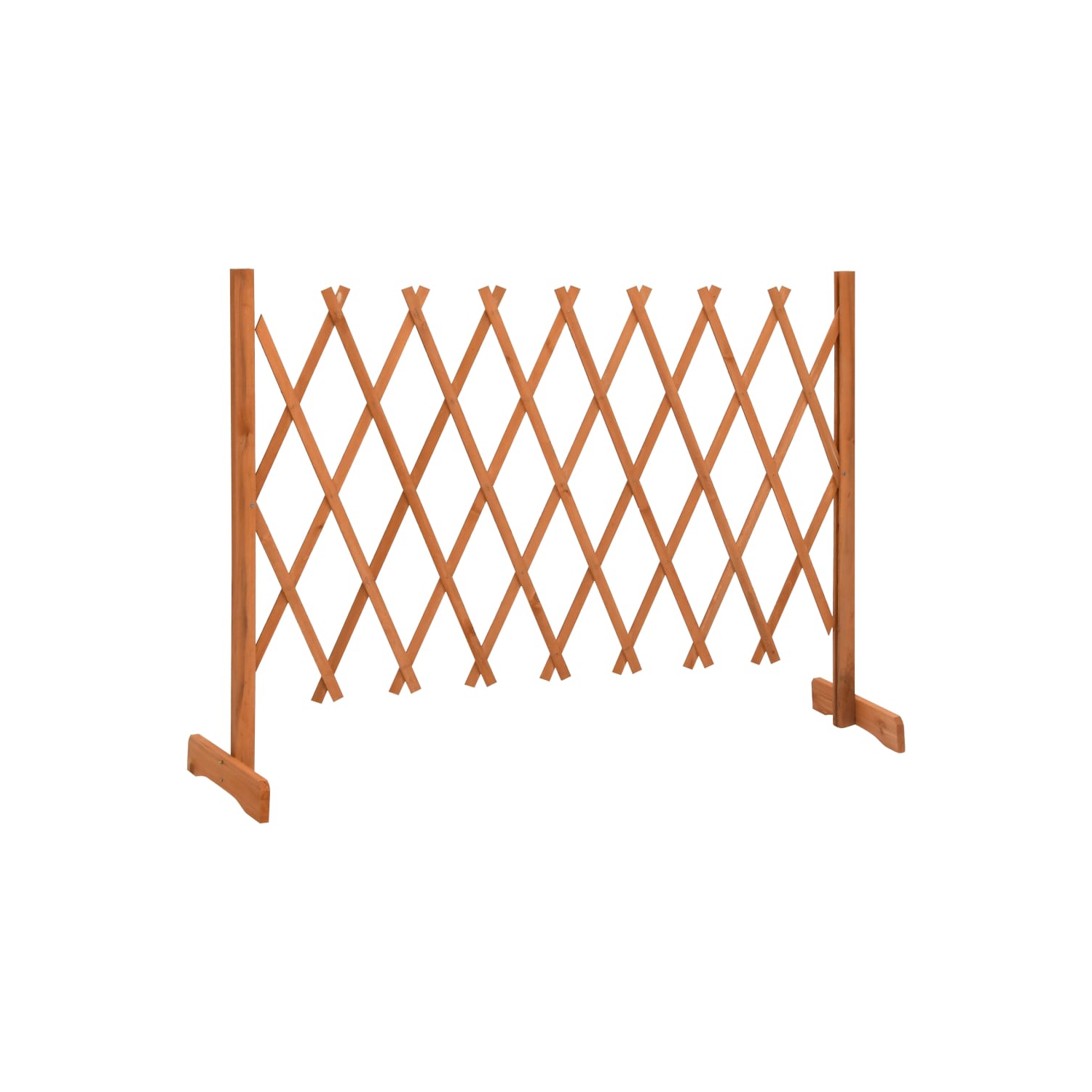 vidaXL Garden Trellis Fence Orange 59.1"x31.5" Solid Firwood
