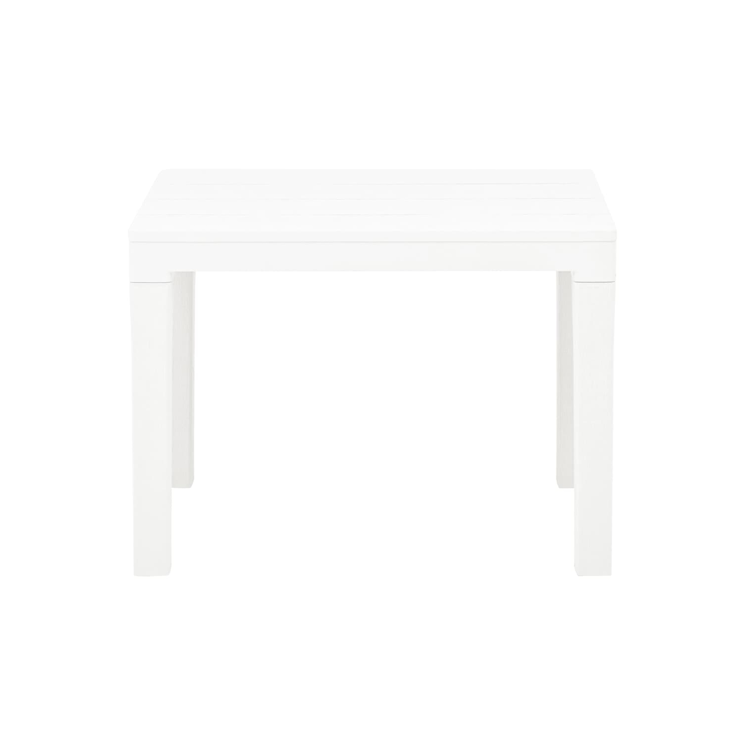 vidaXL Patio Benches 2 pcs White Plastic