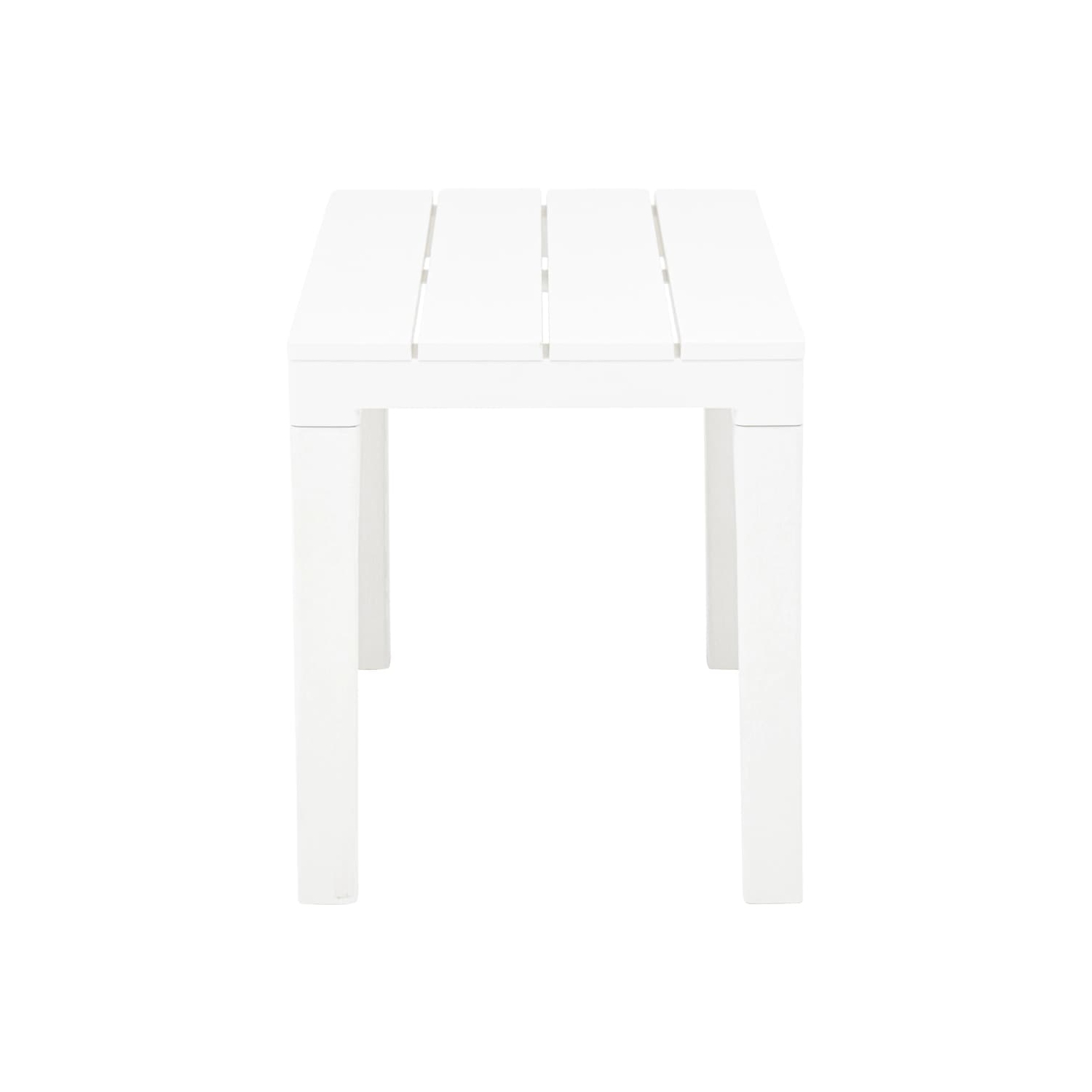 vidaXL Patio Benches 2 pcs White Plastic