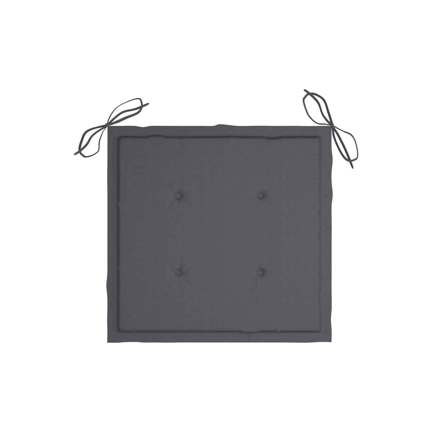 vidaXL Garden Chair Cushions 6 pcs Anthracite 19.7"x19.7"x1.2" Fabric