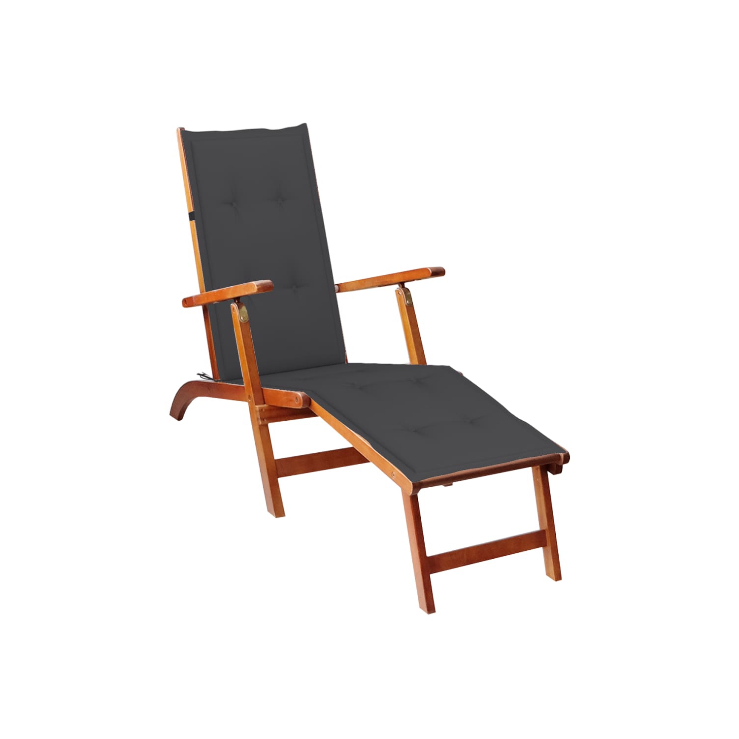 vidaXL Deck Chair Cushion Anthracitex19.7"x1.2"