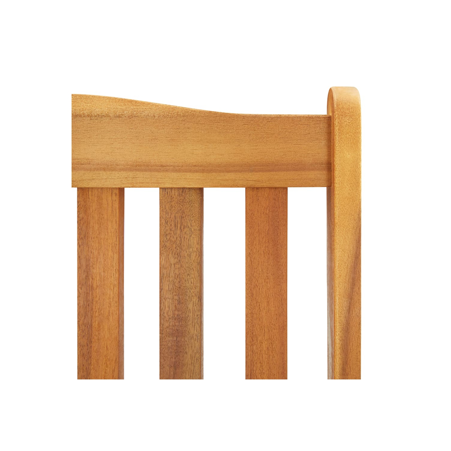 Chaise berçante VidaXL avec coussins en bois d’acacia massif