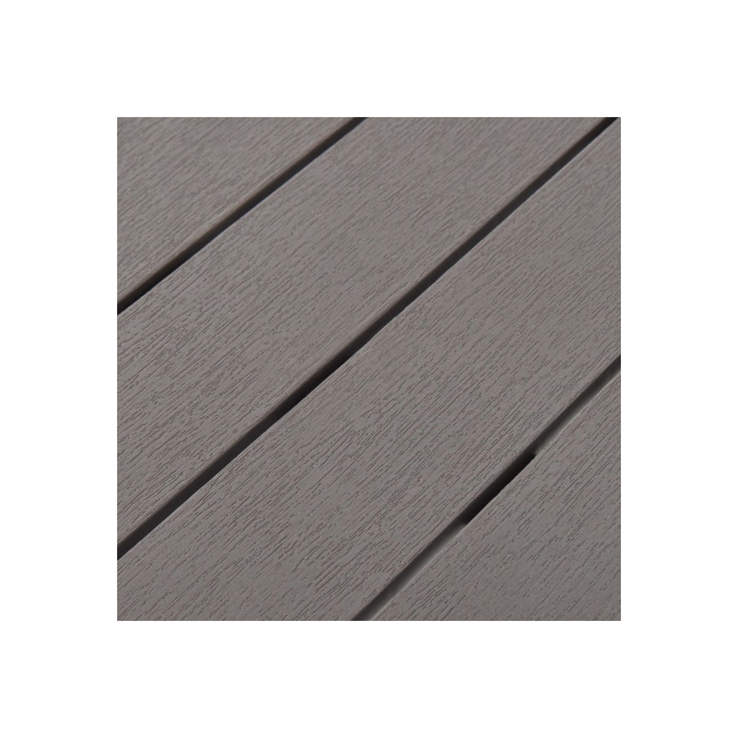 Table de jardin VidaXL avec 2 bancs en plastique brun