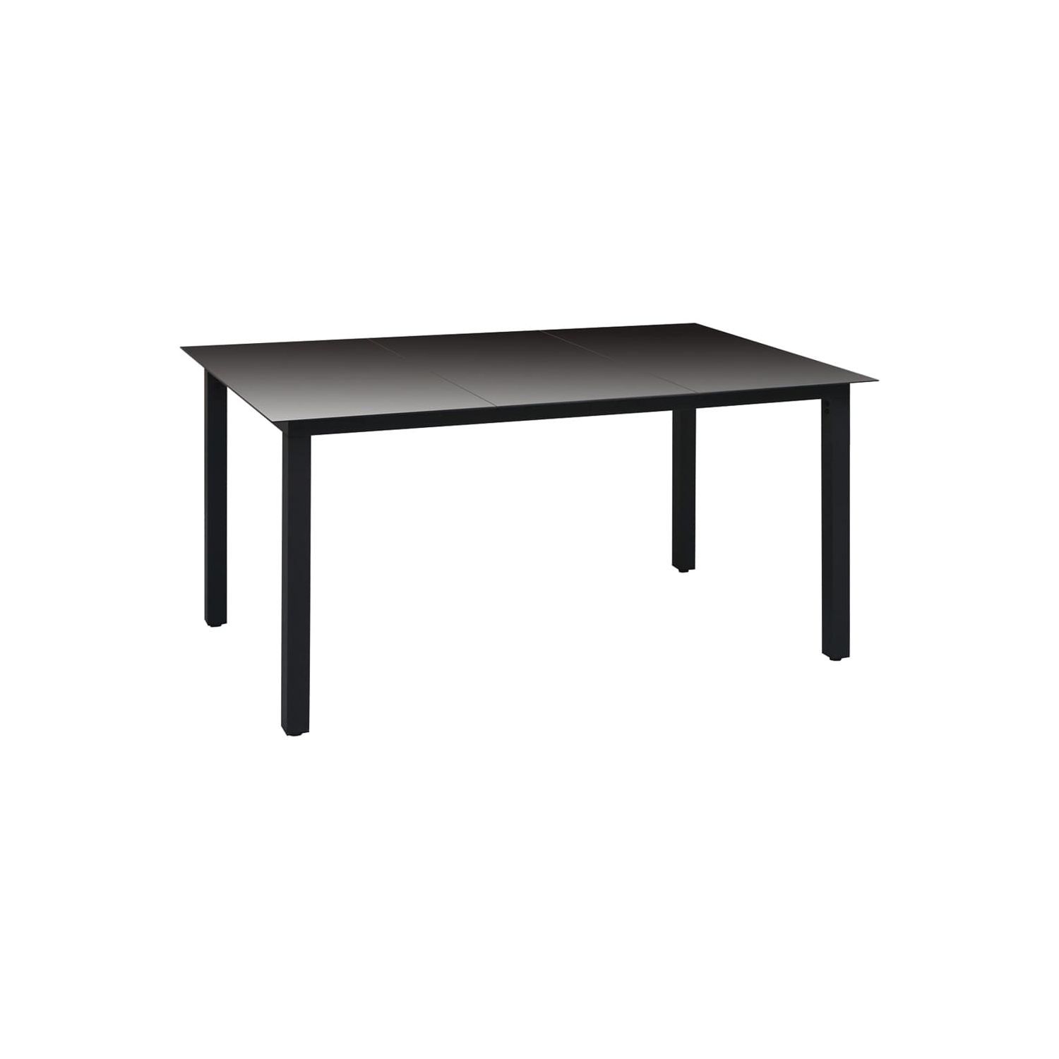 vidaXL 5 Piece Patio Dining Set Black