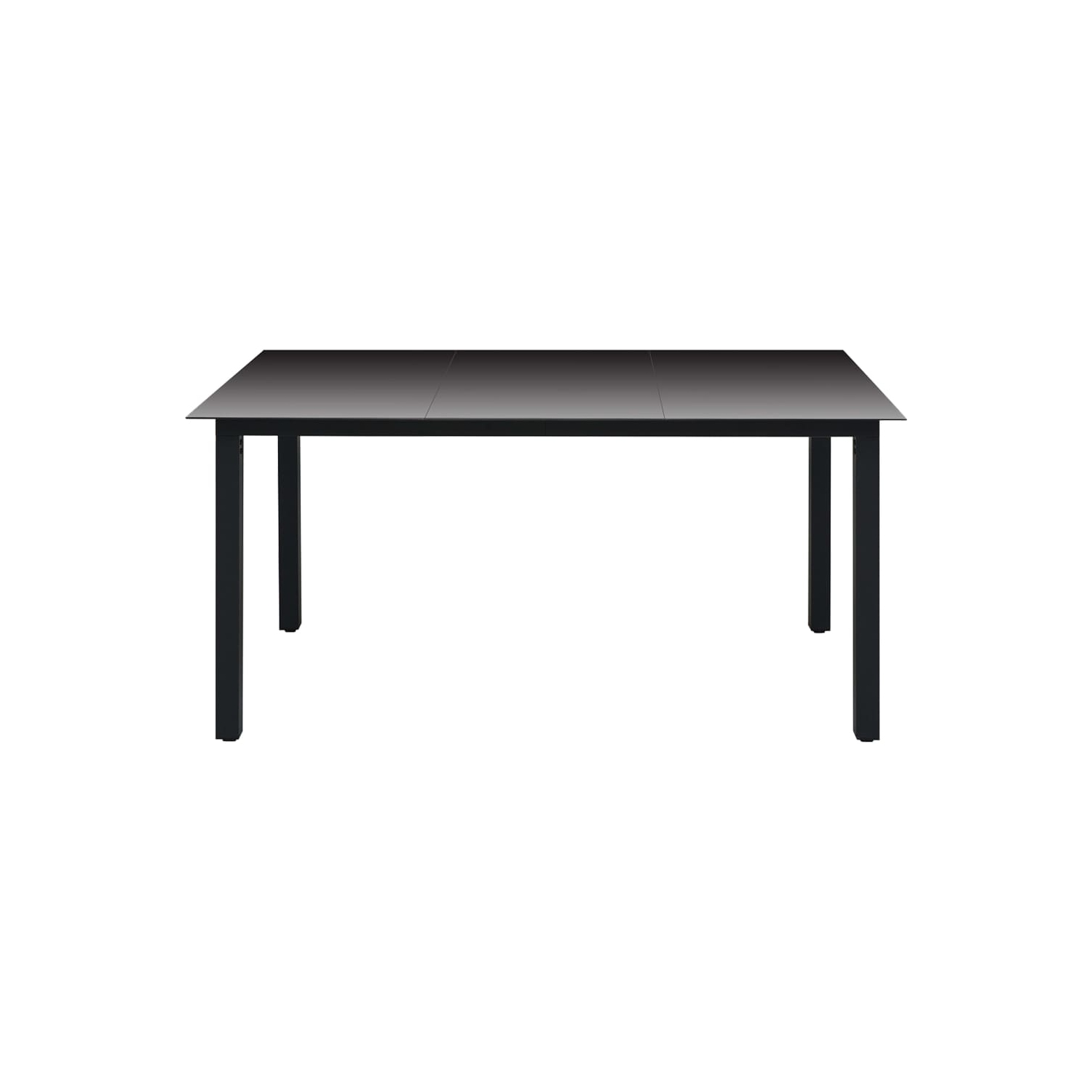 vidaXL 5 Piece Patio Dining Set Black