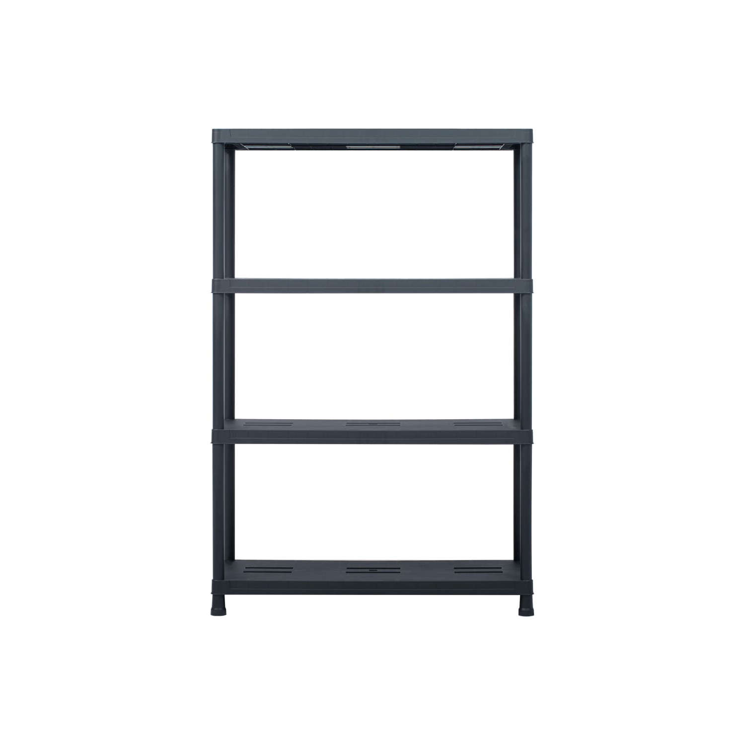 Étagère de rangement ViddaXL en plastique noir, 485 lb 35.4 x 15,7 x 54,3 po