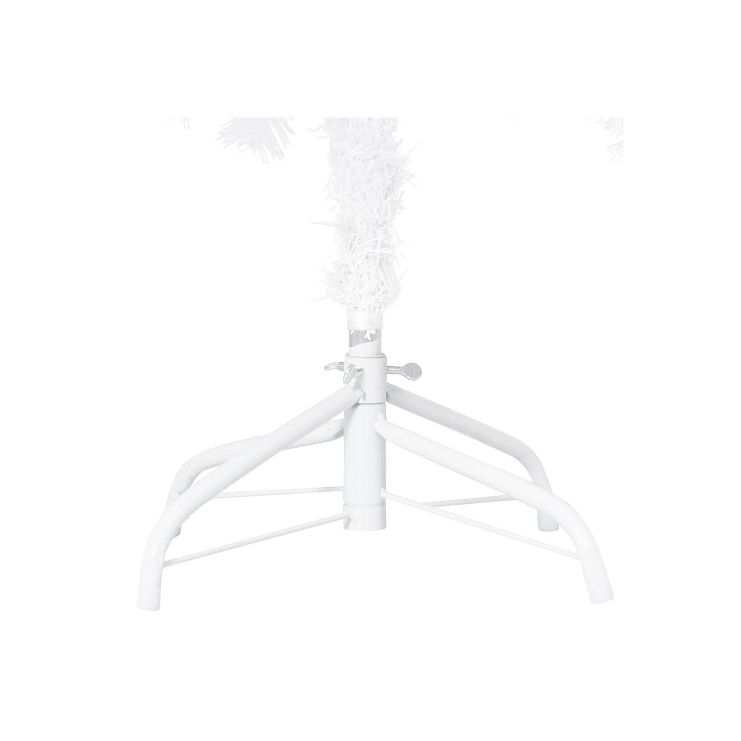 vidaXL Artificial Christmas Tree with Thick Branches White 70.9" PVC