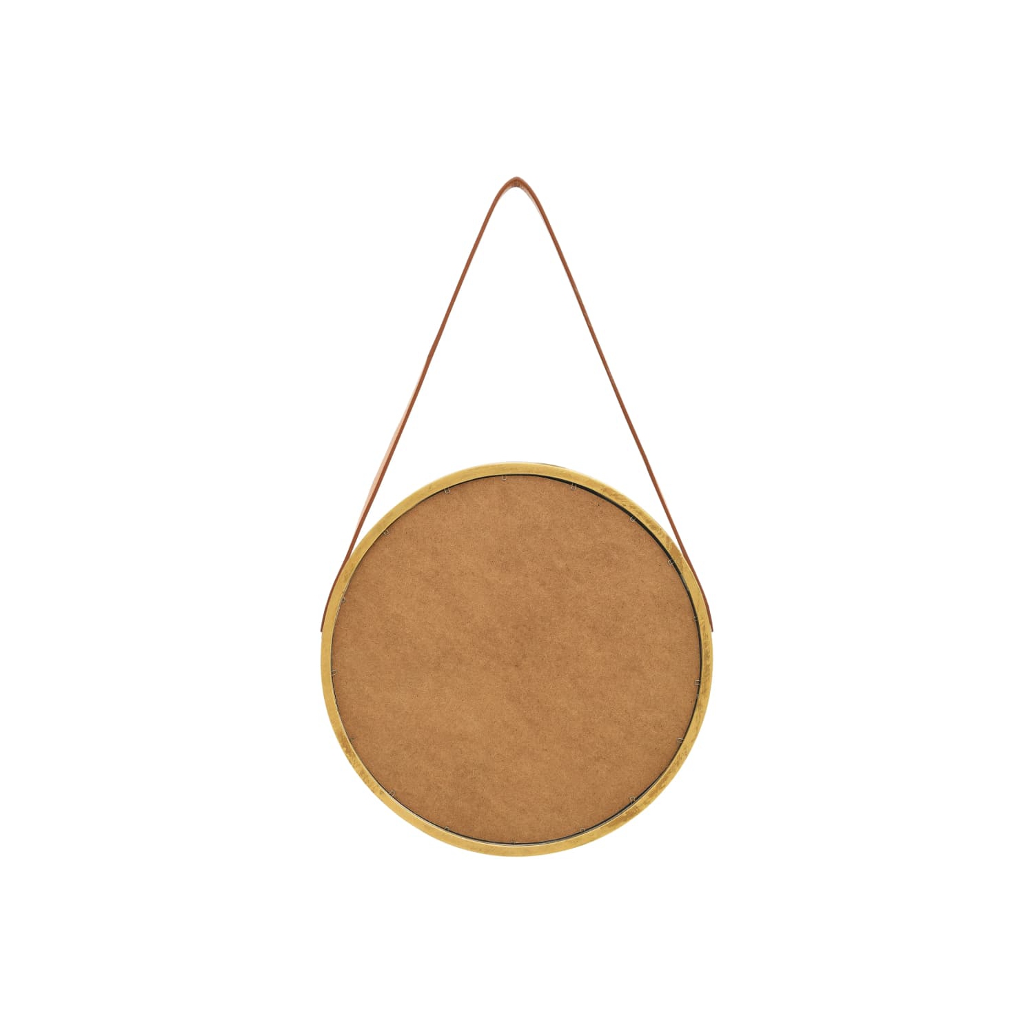 vidaXL Wall Mirror with Strap 15.7" Gold