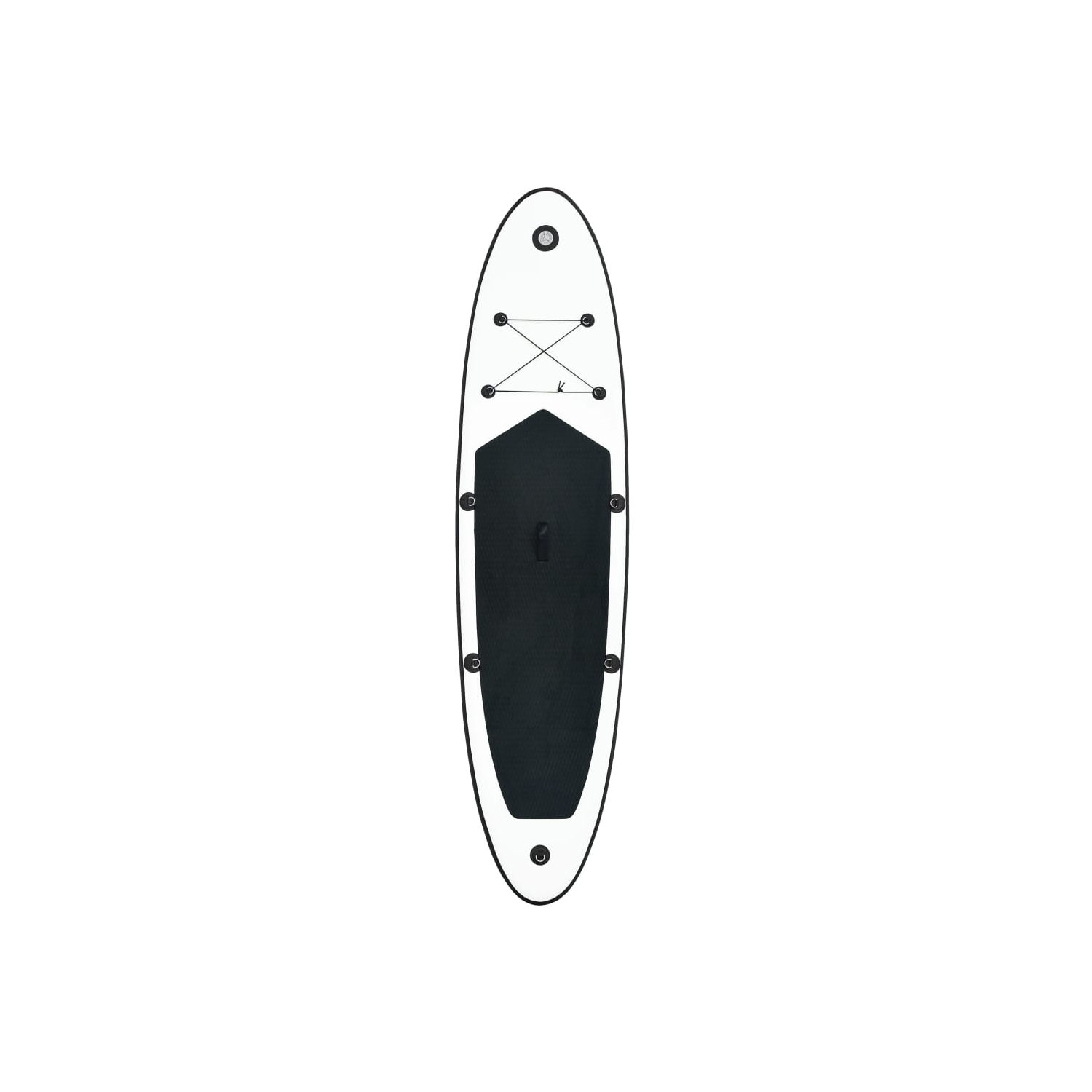 vidaXL Inflatable Stand Up Paddle Board Set Black and White
