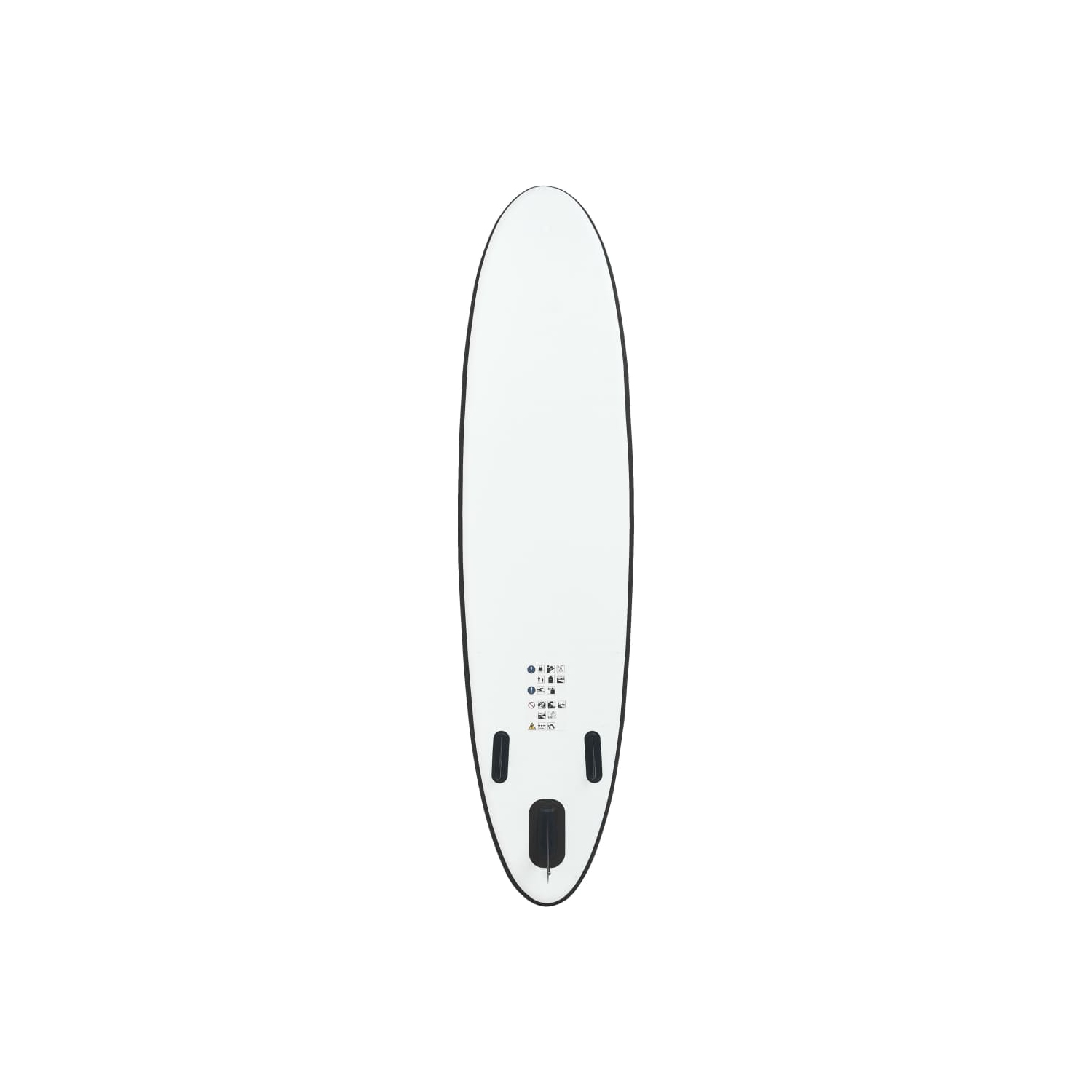 vidaXL Inflatable Stand Up Paddle Board Set Black and White