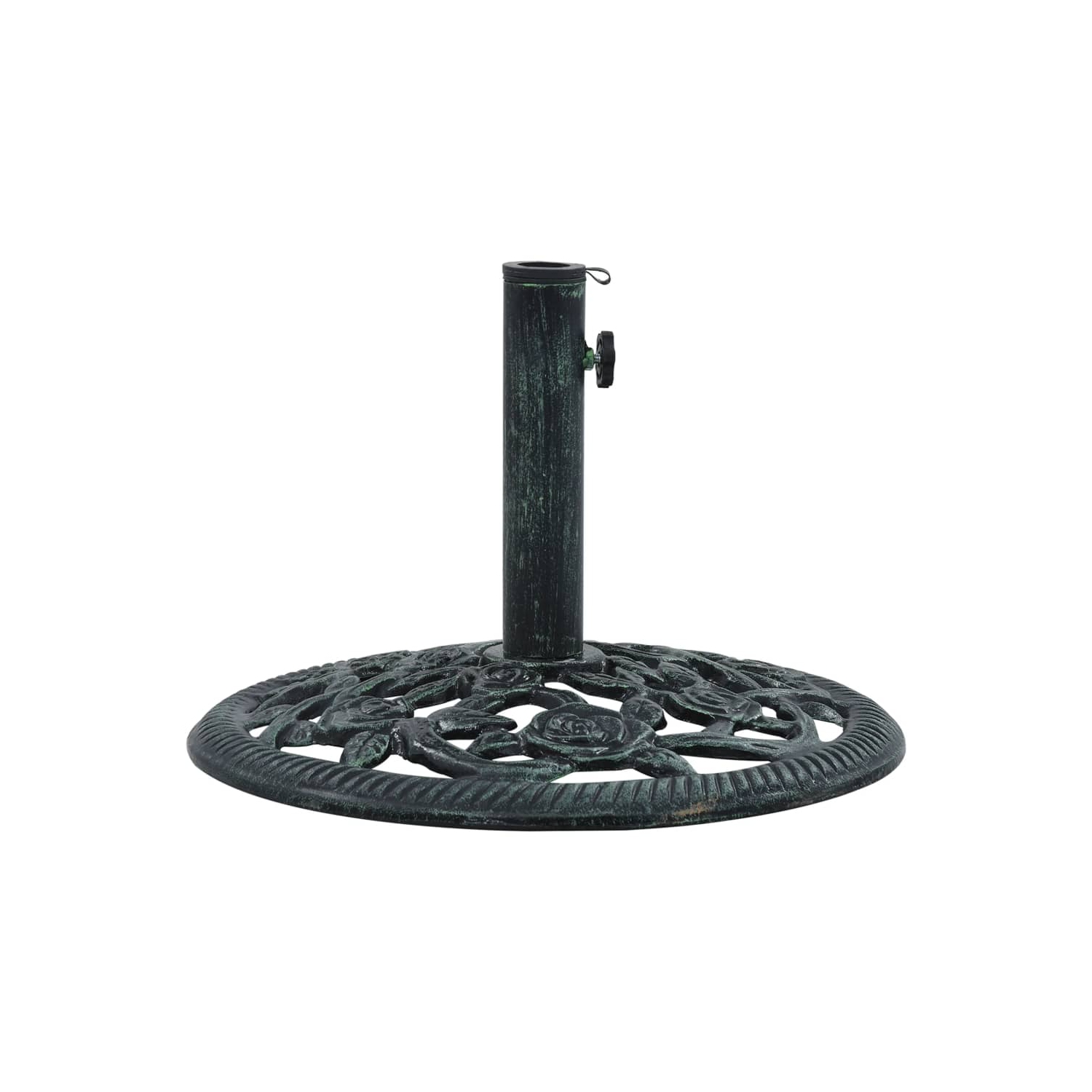 Socle de parasol VidaXL vert, 19.8 lb, 15.7 po, fonte