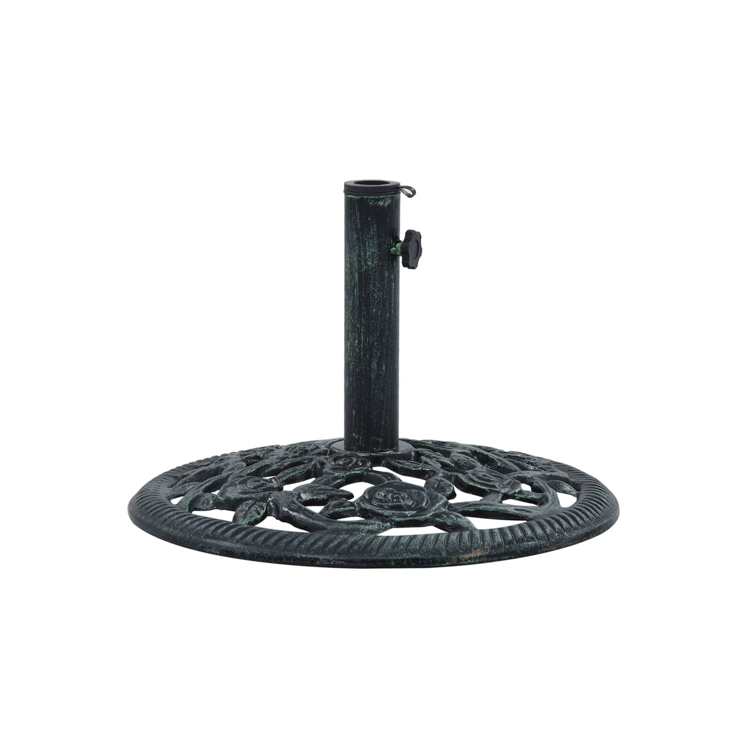 Socle de parasol VidaXL vert, 19.8 lb, 15.7 po, fonte