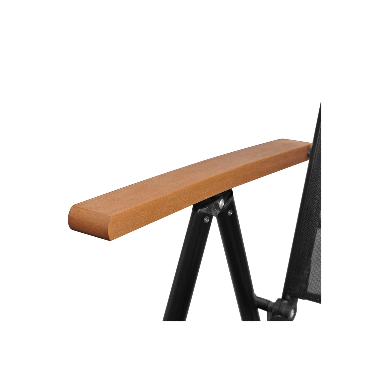 vidaXL 7 Piece Patio Dining Set Aluminum Black