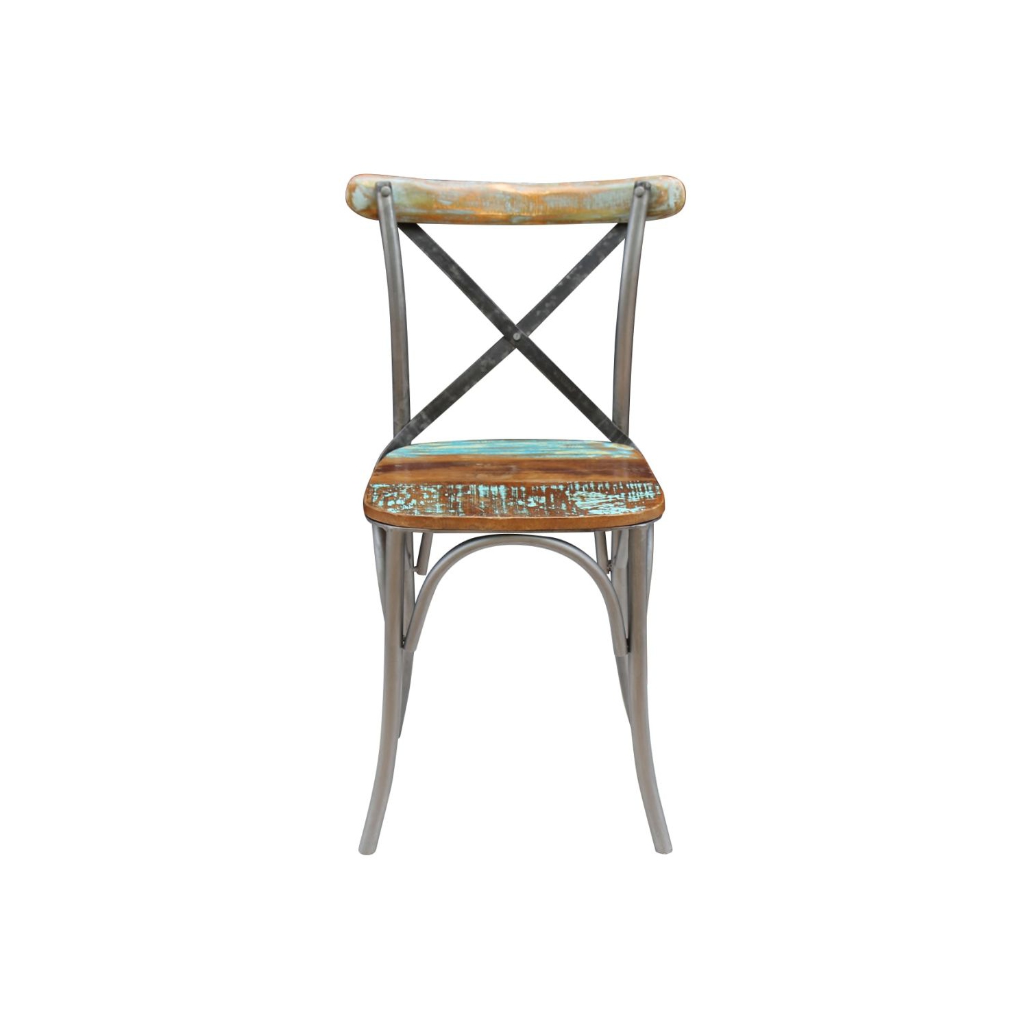 vidaXL Dining Chairs 2 pcs Solid Reclaimed Wood