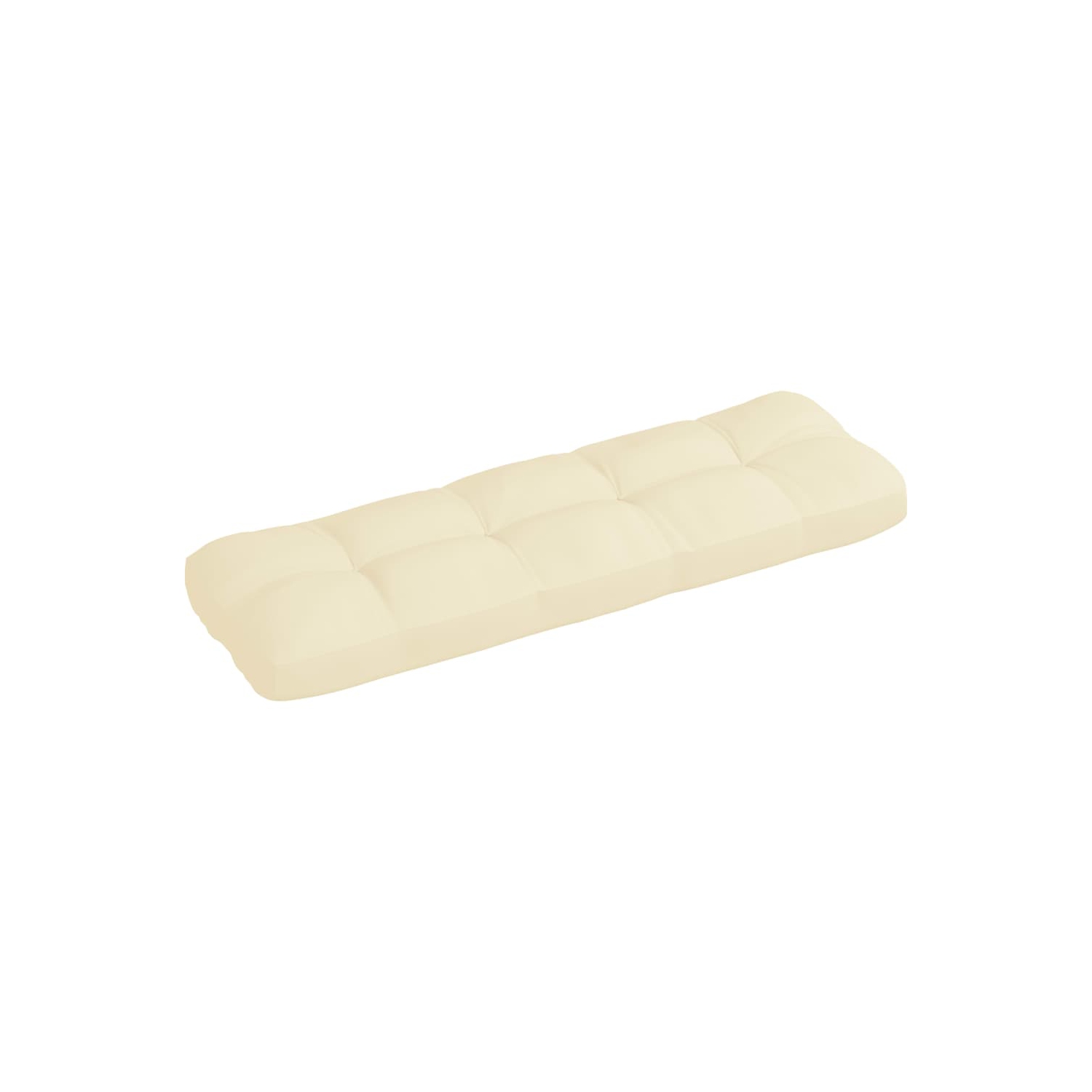 vidaXL Pallet Sofa Cushion Cream 47.2"x15.7"x3.9"