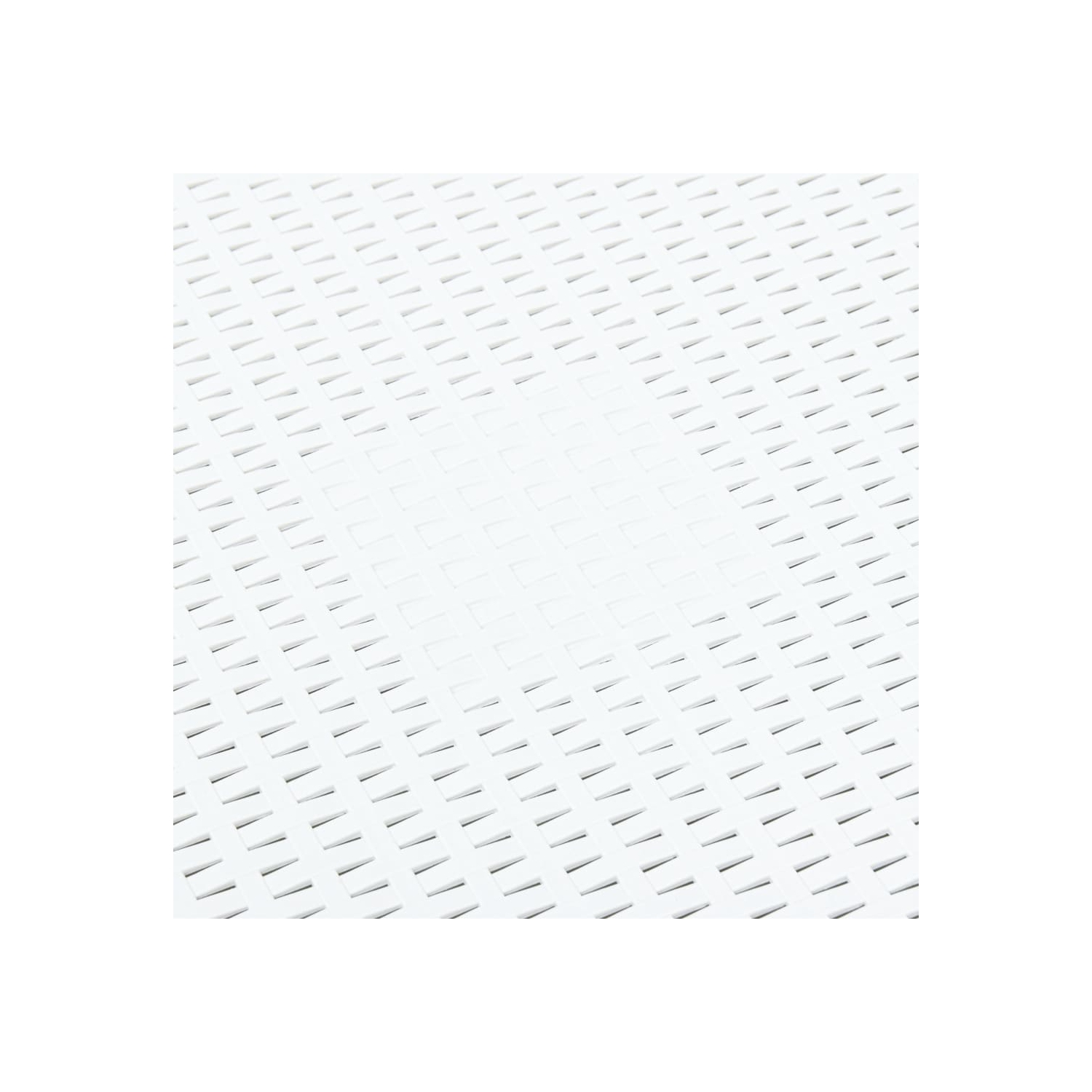 Table d’appoint en plastique blanc de 21,3 x x21,3 x x14,4 po de vidaXL