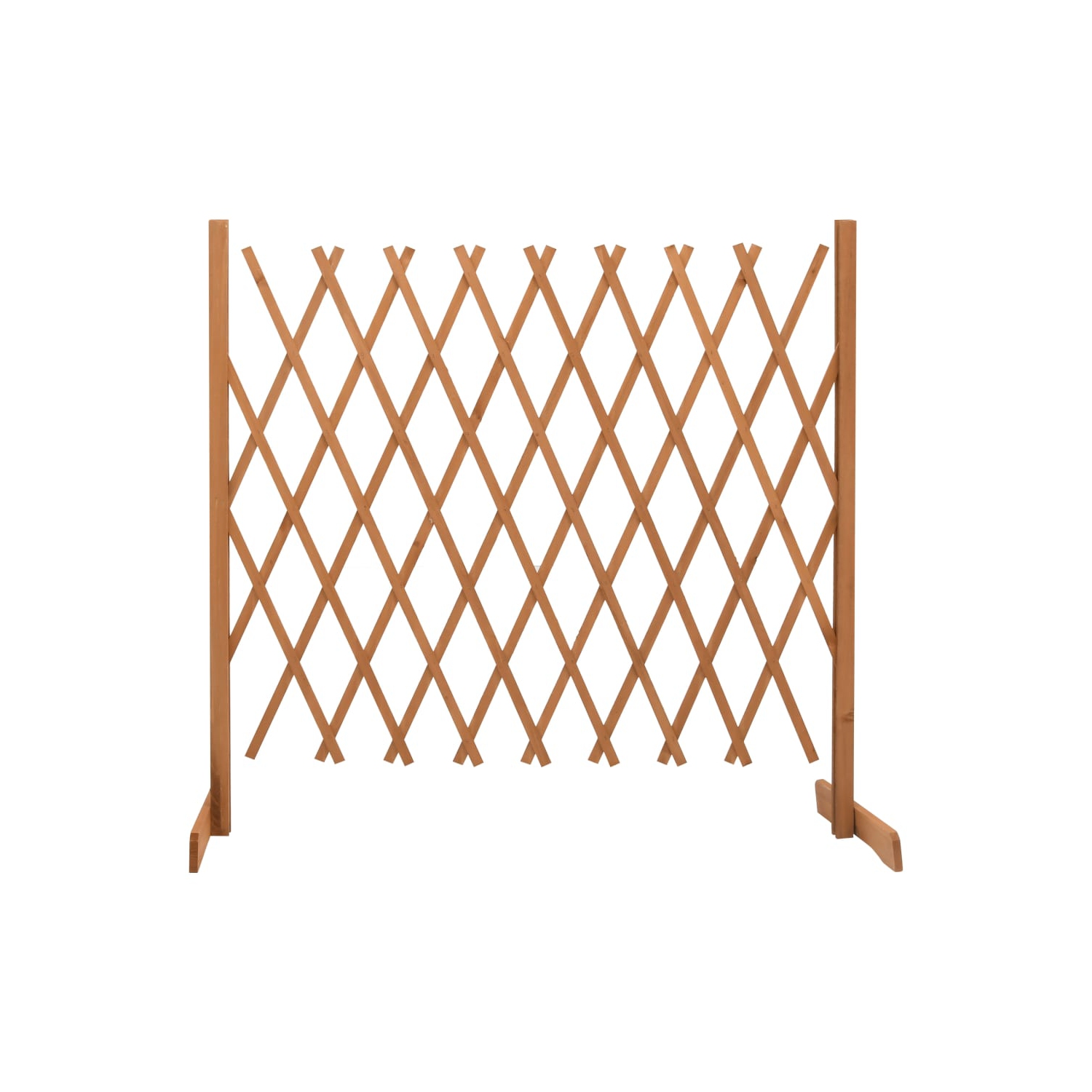 vidaXL Garden Trellis Fence Orange 70.9"x39.4" Solid Firwood