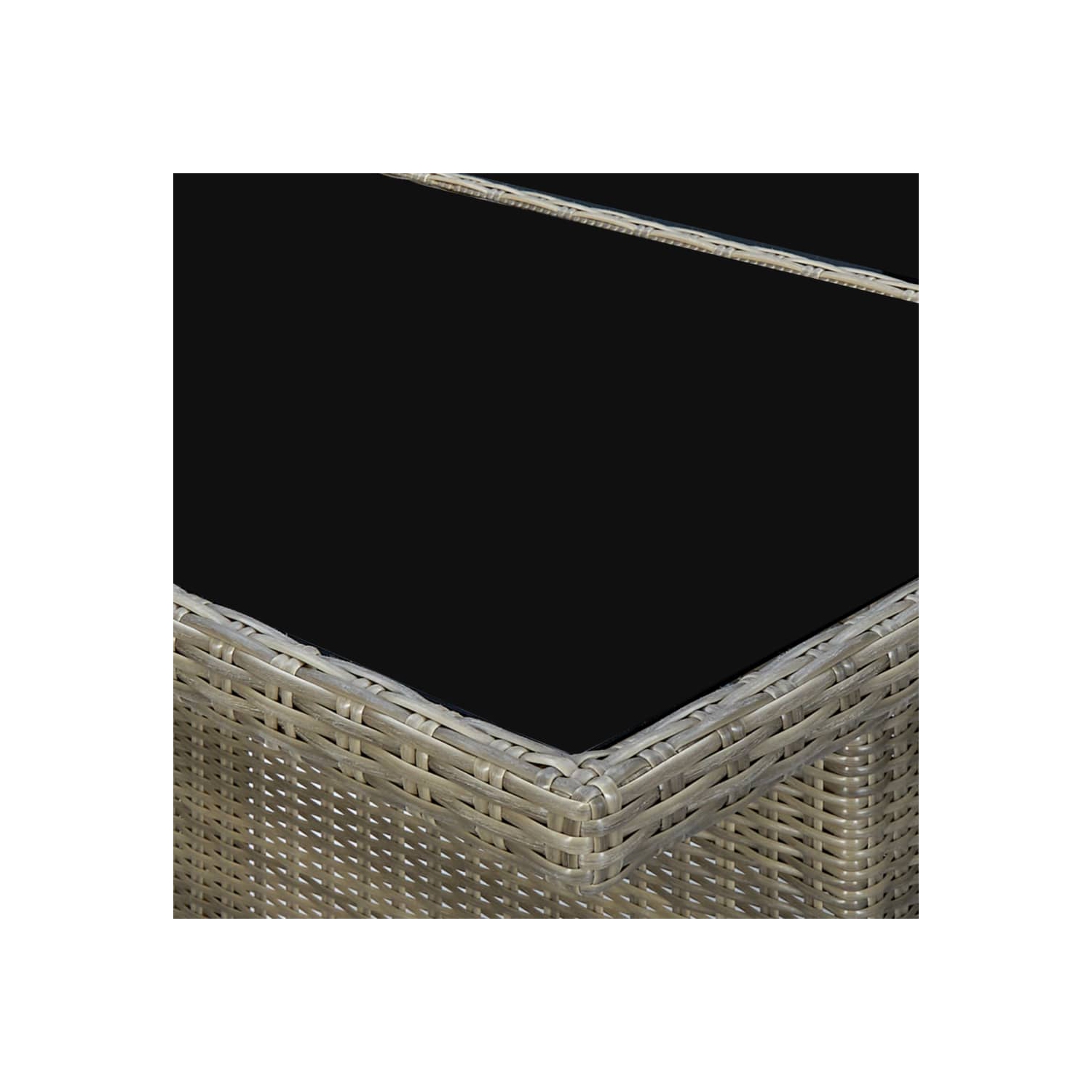 vidaXL 9 Piece Patio Dining Set with Cushions Poly Rattan Brown