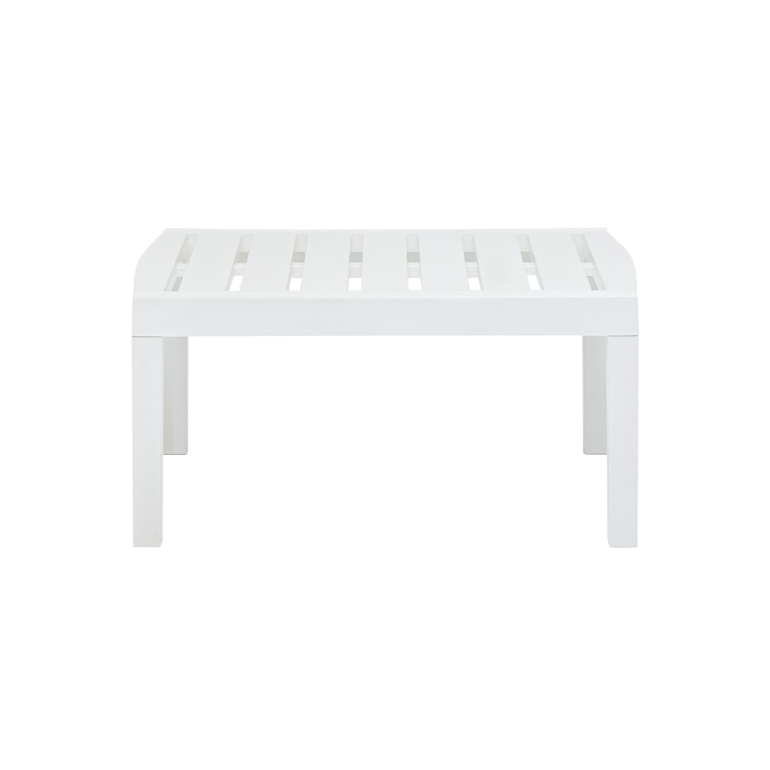 vidaXL Patio Table White 30.7"x21.7"x15" Plastic