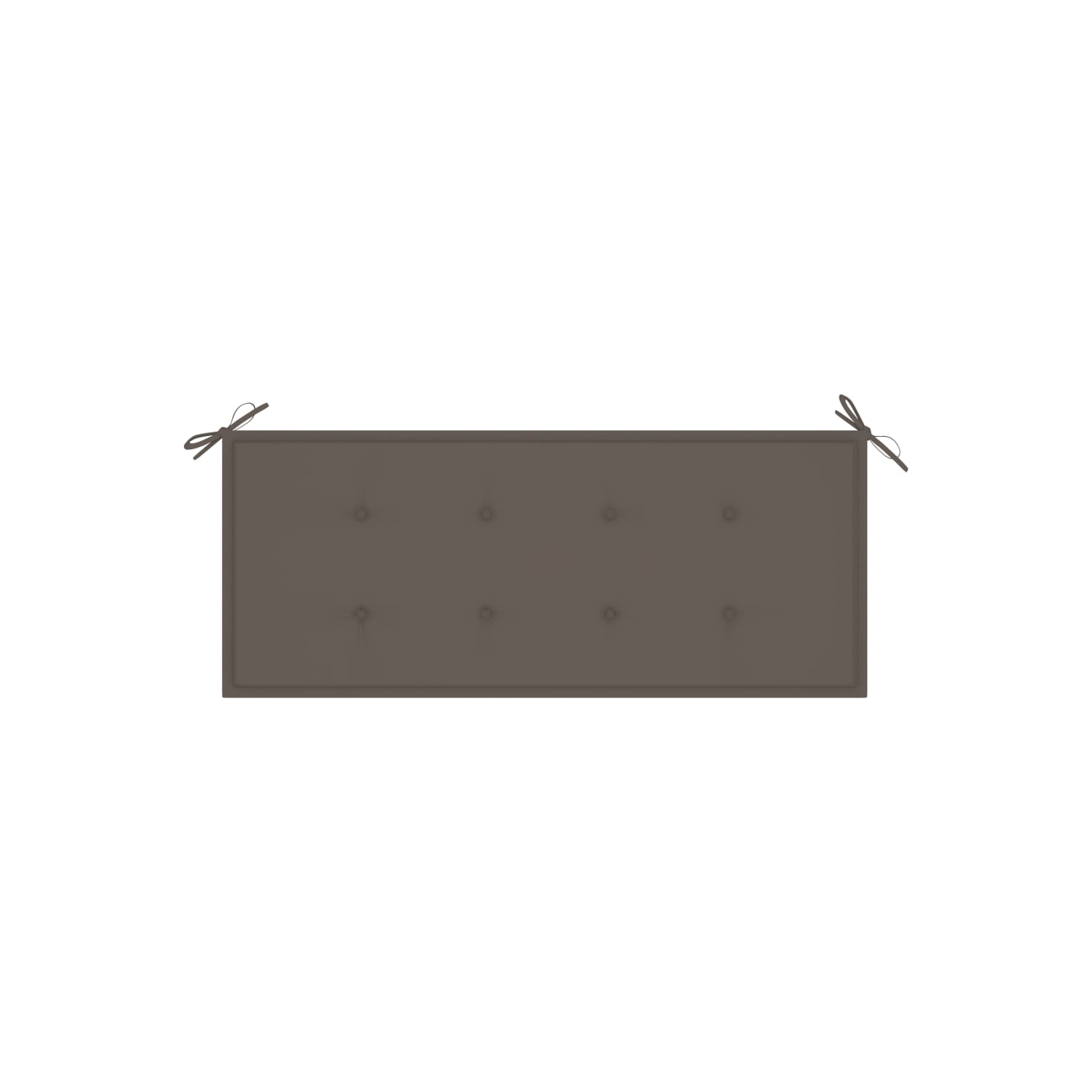 vidaXL Stacking Patio Bench with Cushion 50.6" Solid Teak Wood