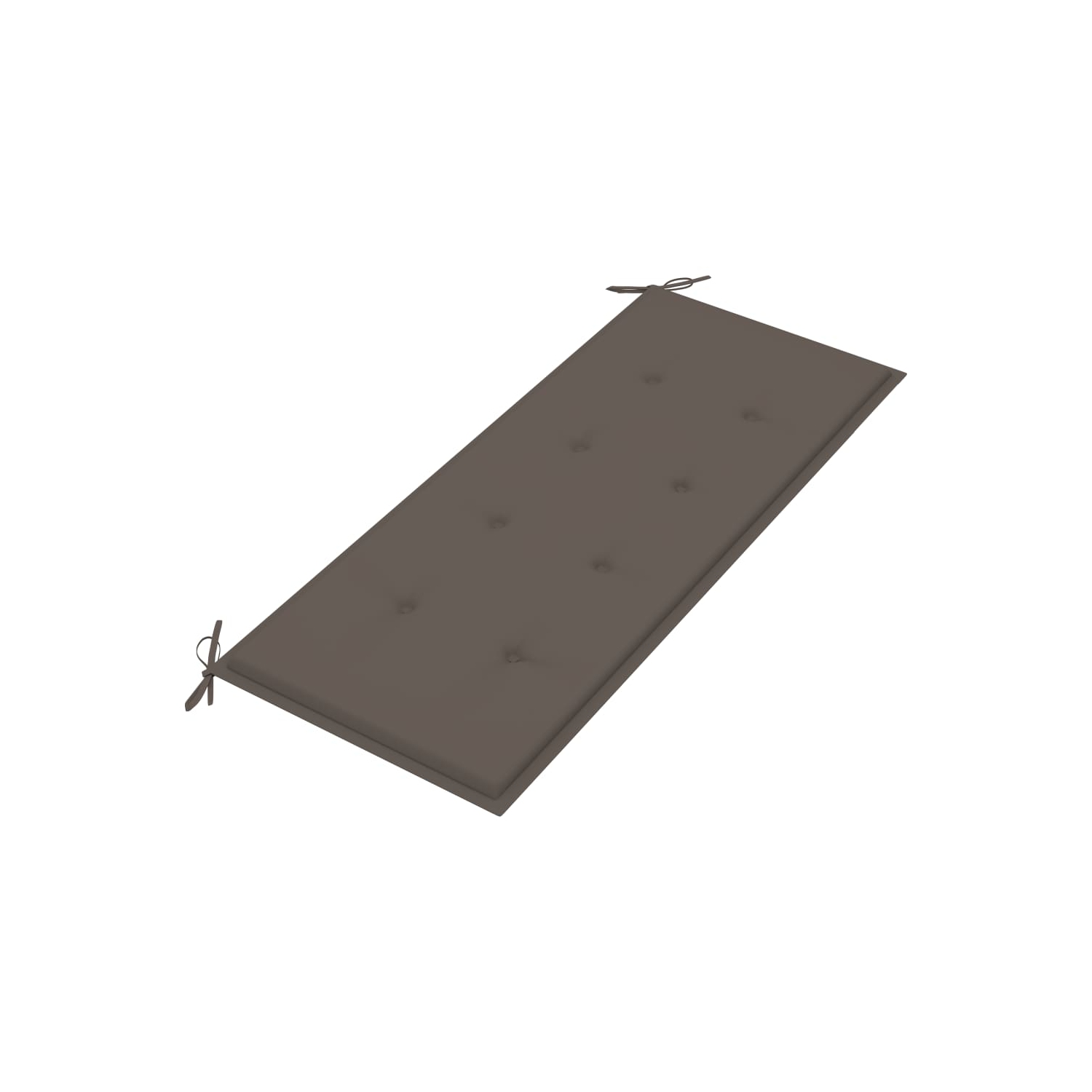 vidaXL Stacking Patio Bench with Cushion 50.6" Solid Teak Wood