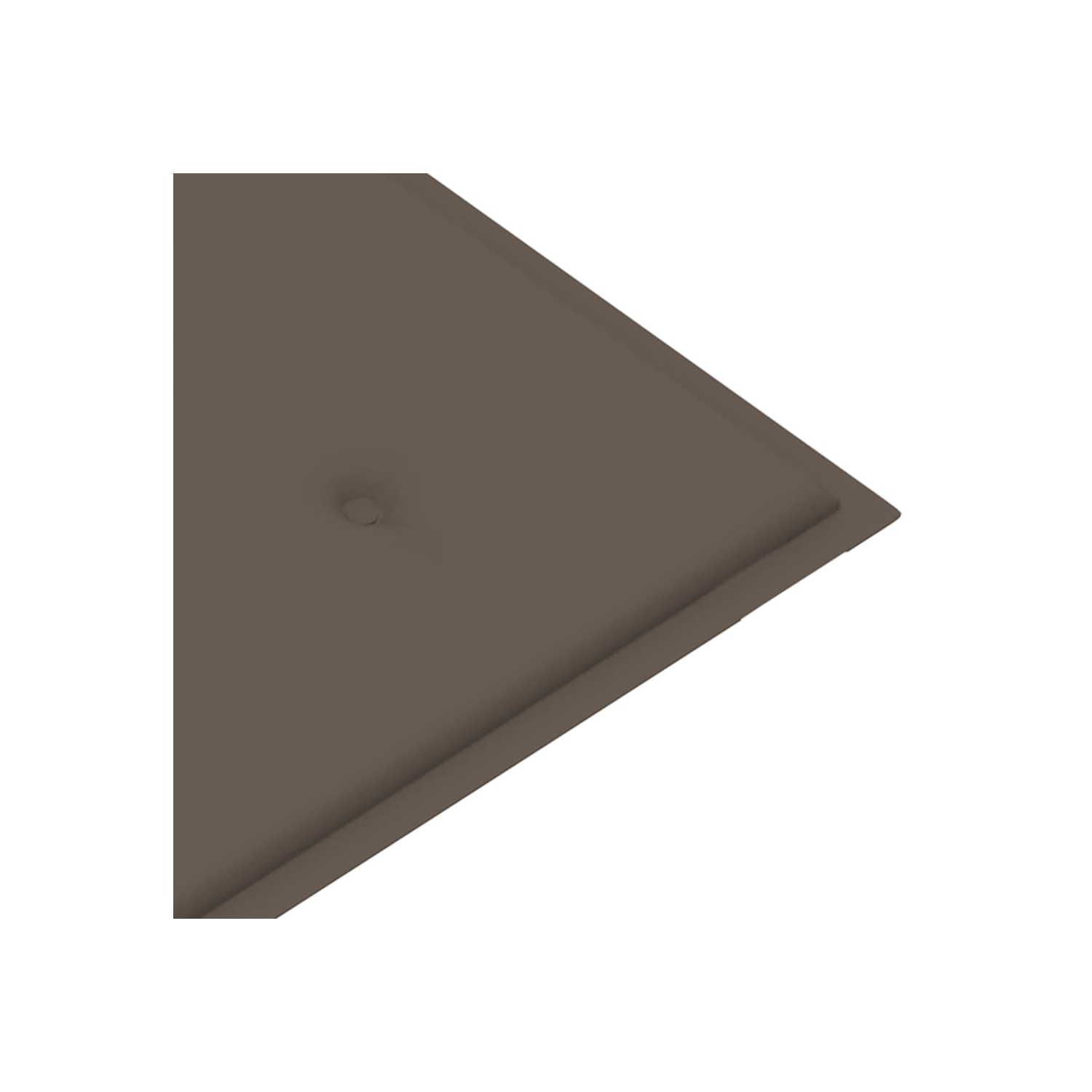 vidaXL Stacking Patio Bench with Cushion 50.6" Solid Teak Wood