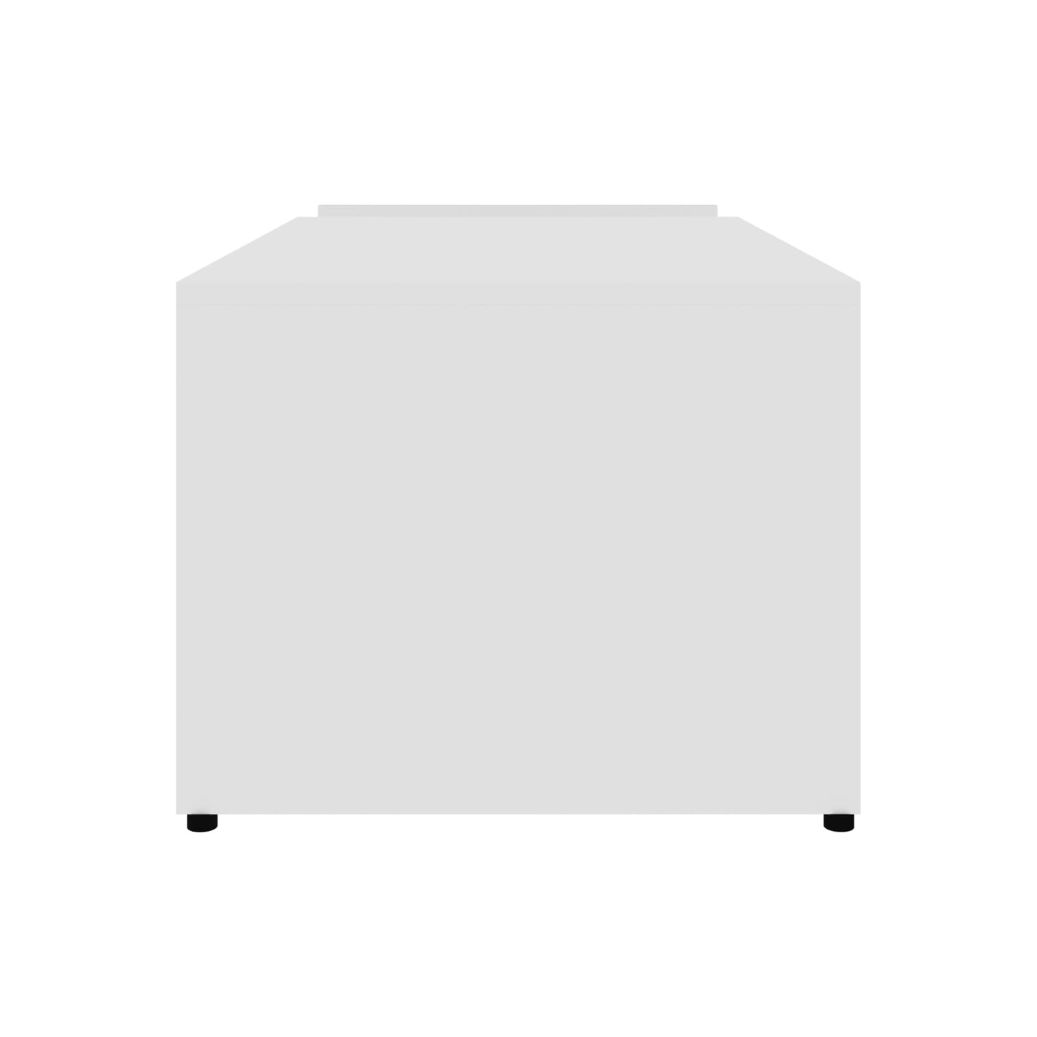 Table basse blanche vidaXL, 35.4 x 17,7 x 13,8 po, carton renforcé