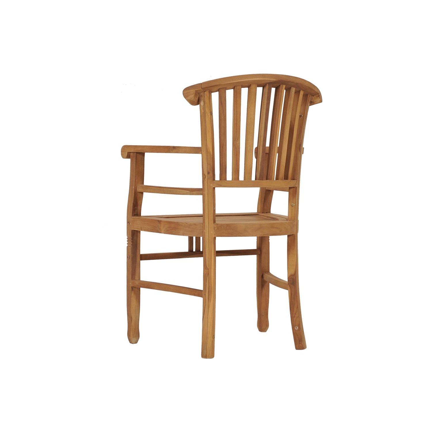 vidaXL Patio Chairs 2 pcs Solid Teak Wood