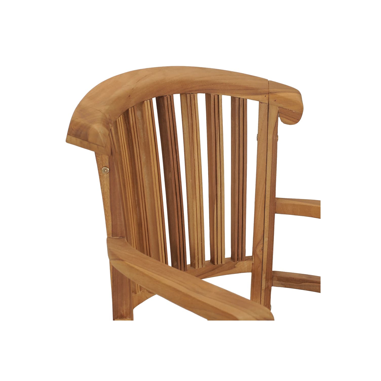 vidaXL Patio Chairs 2 pcs Solid Teak Wood