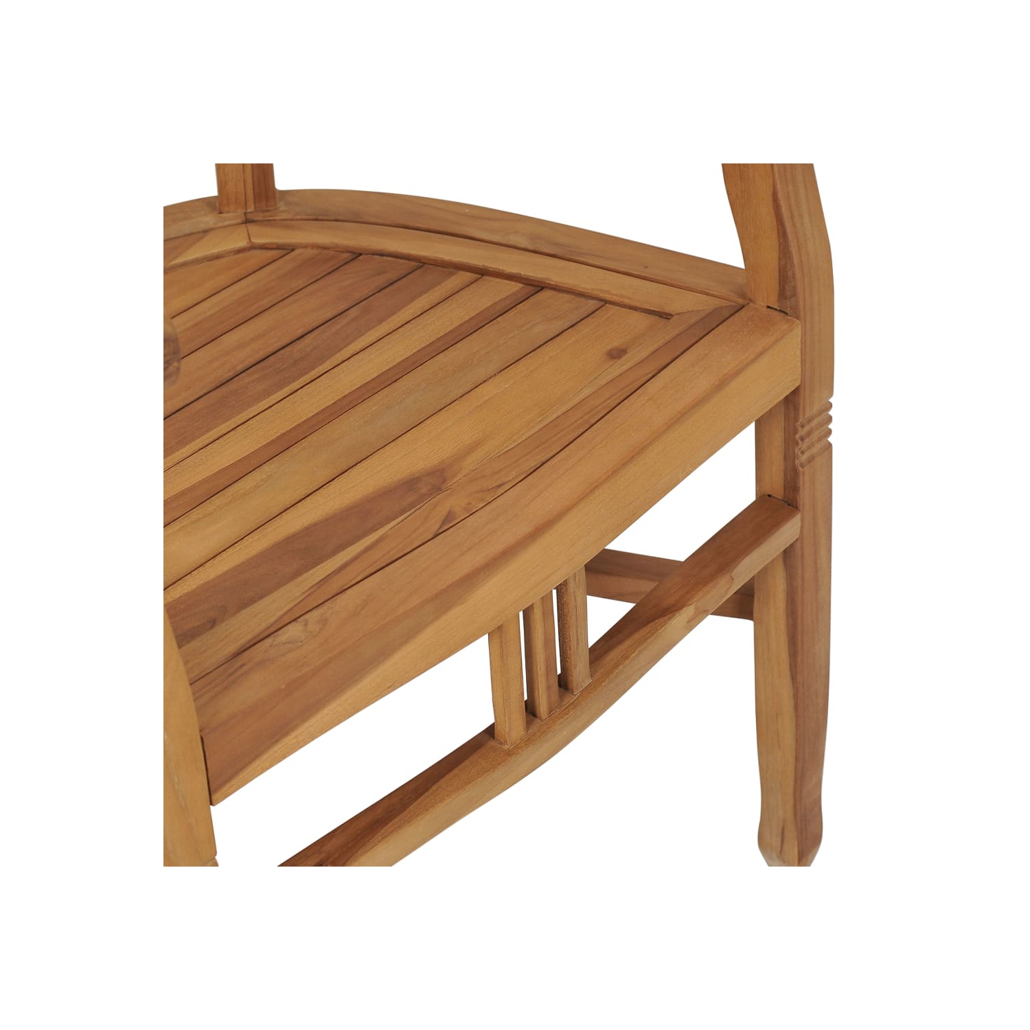 vidaXL Patio Chairs 2 pcs Solid Teak Wood