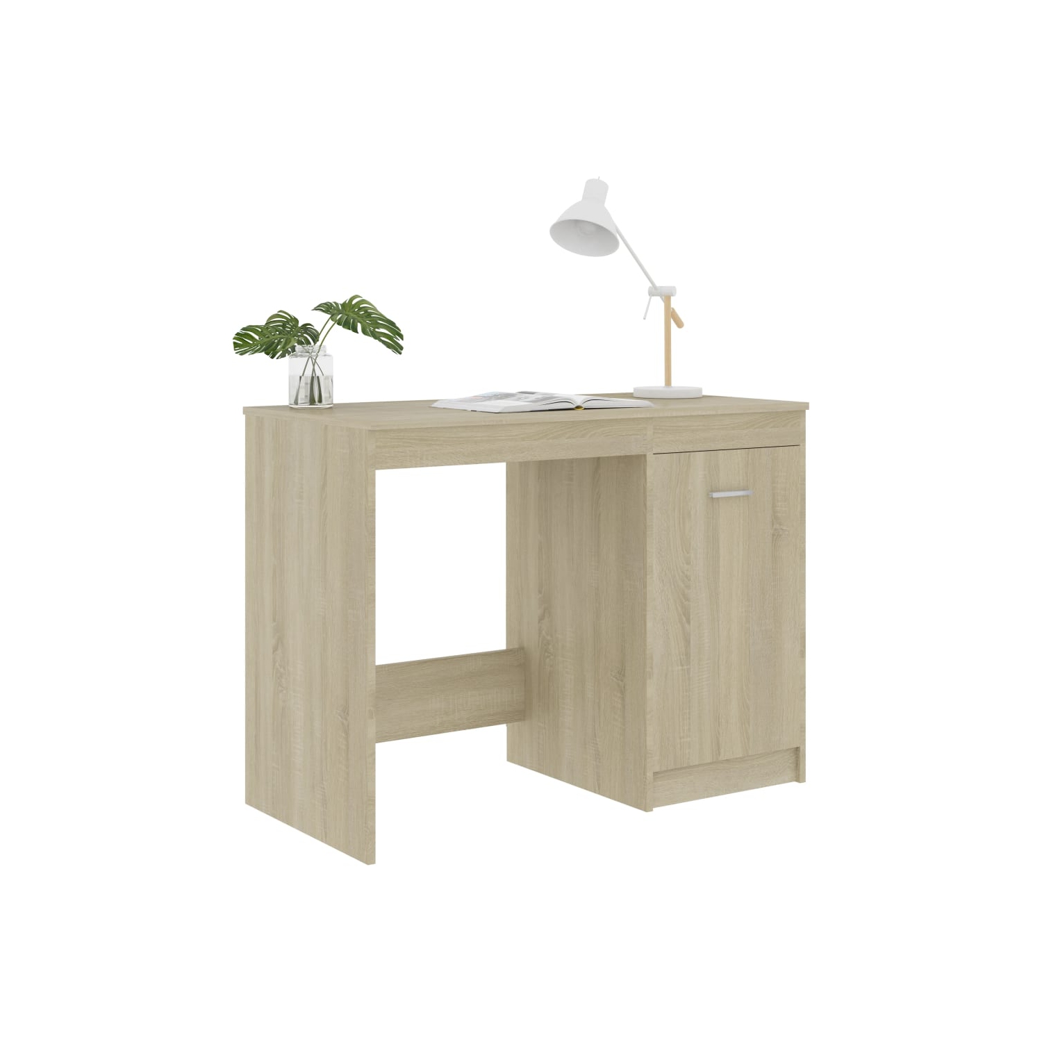 Bureau gris vidaXL de 39.4 x 19,7 x 29,9 po en carton gris