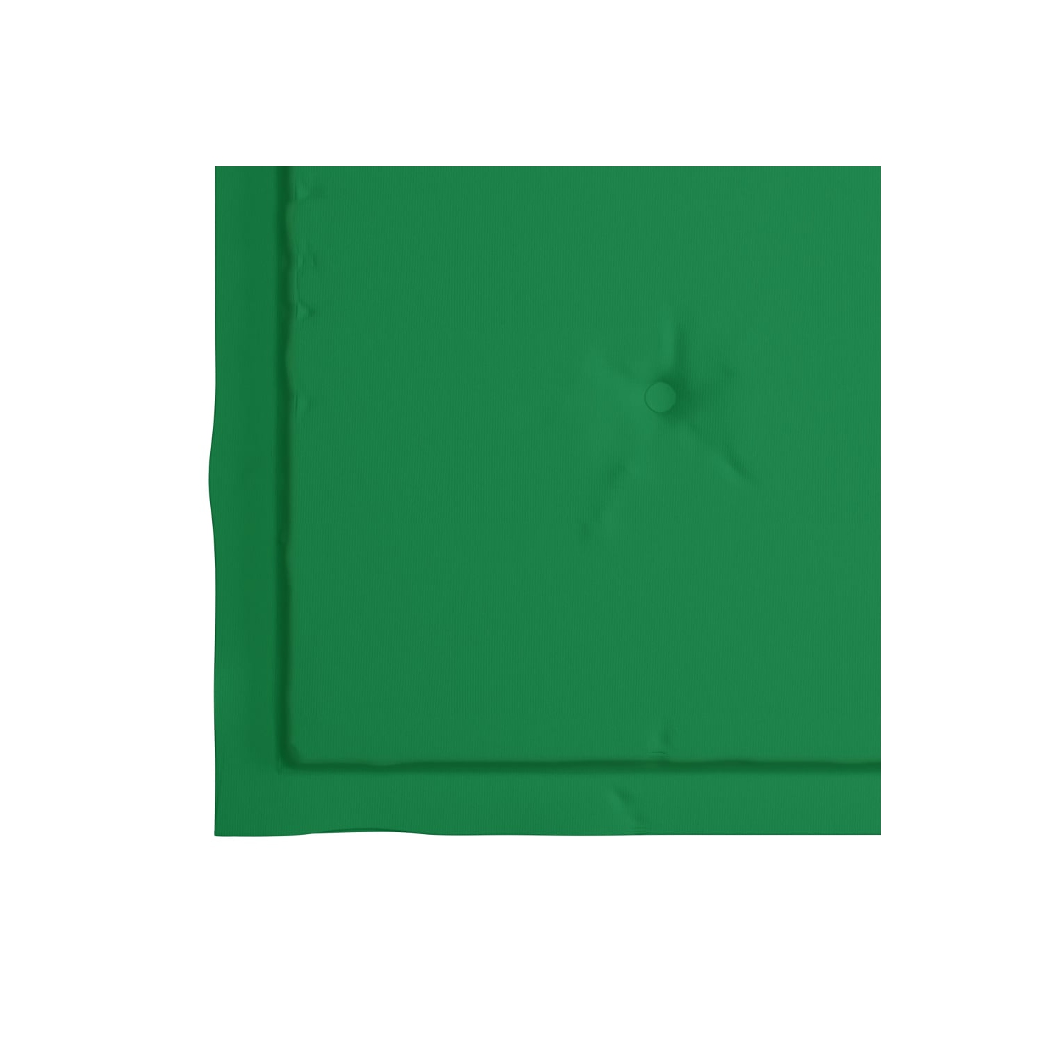 vidaXL Rocking Chair with Green Cushion Solid Teak Wood