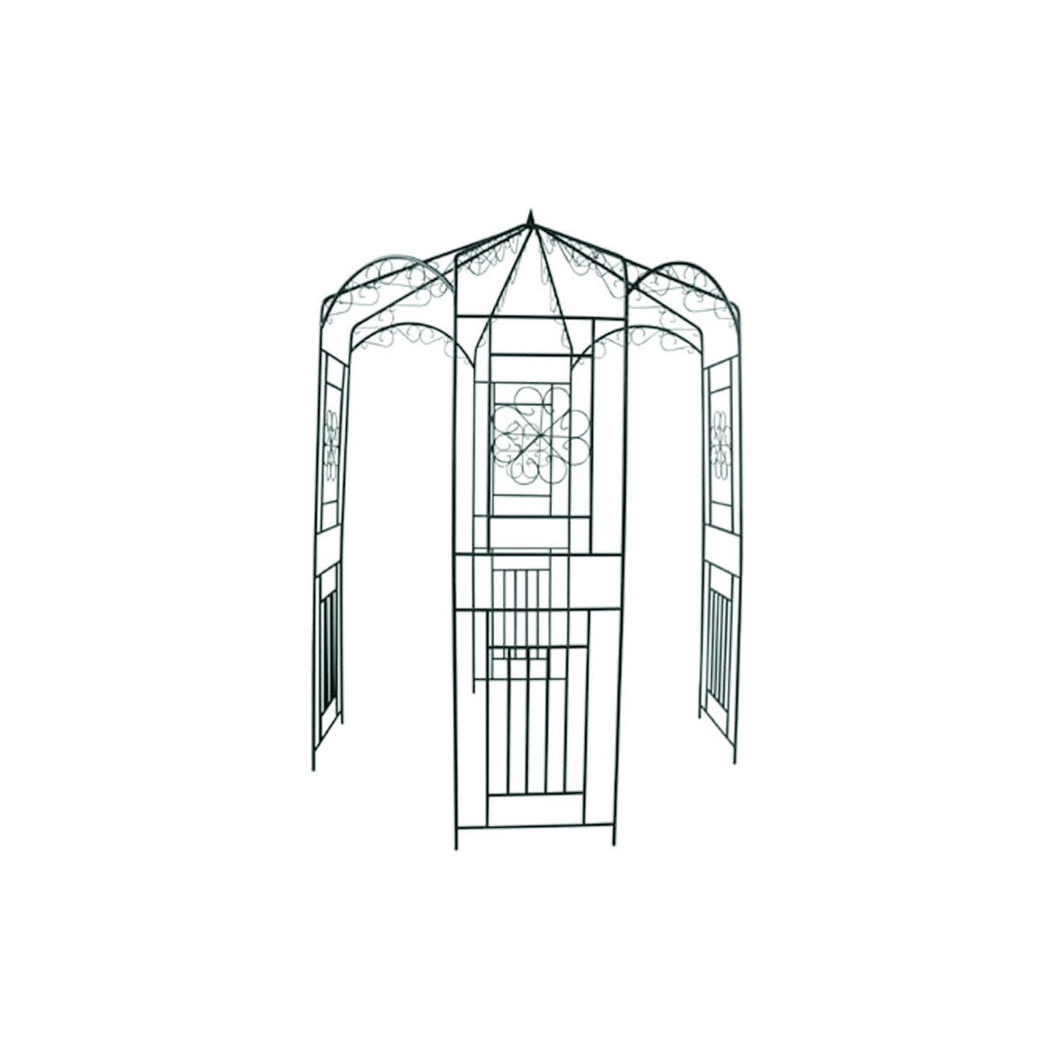 vidaXL Garden Arch 98.4" Dark Green