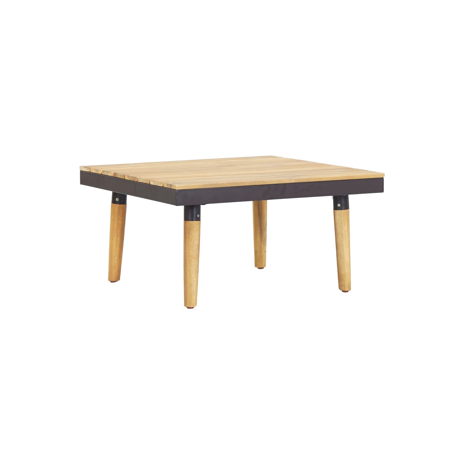 vidaXL 7-Seater Patio Lounge Set with Cushions Solid Acacia Wood Brown