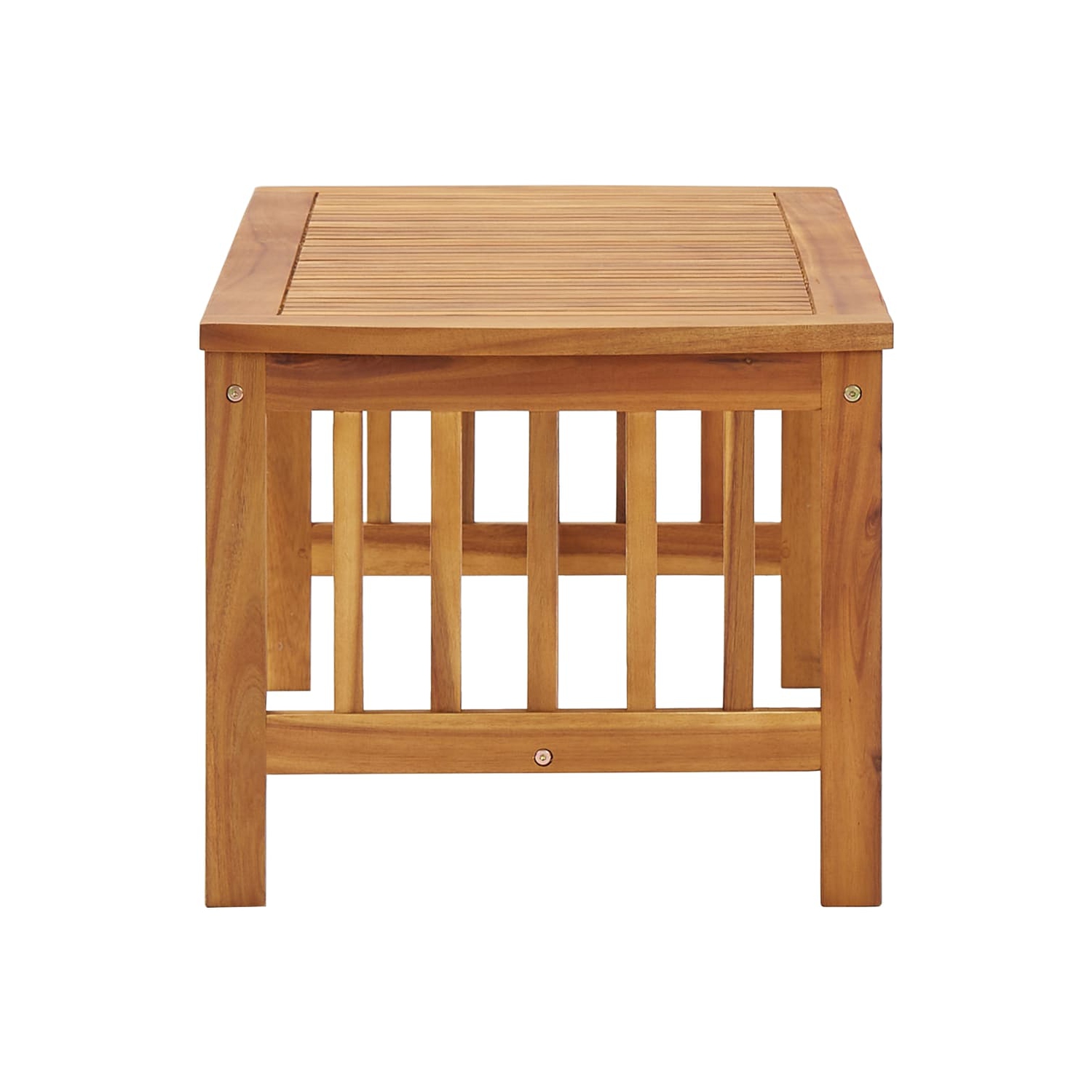 Table basse VidaXL en bois d’acacia massif de 40.2 x 19,7 x 16,9 po