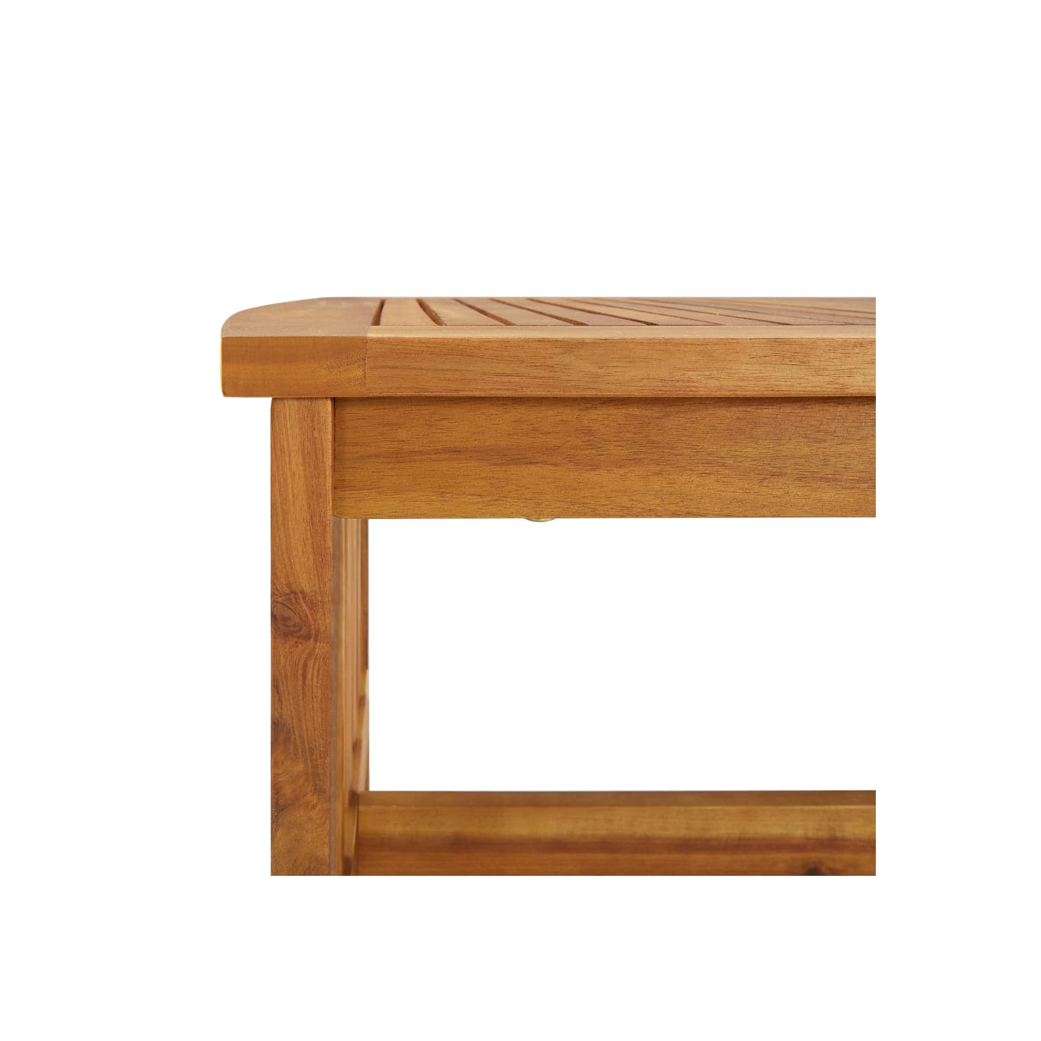 Table basse VidaXL en bois d’acacia massif de 40.2 x 19,7 x 16,9 po