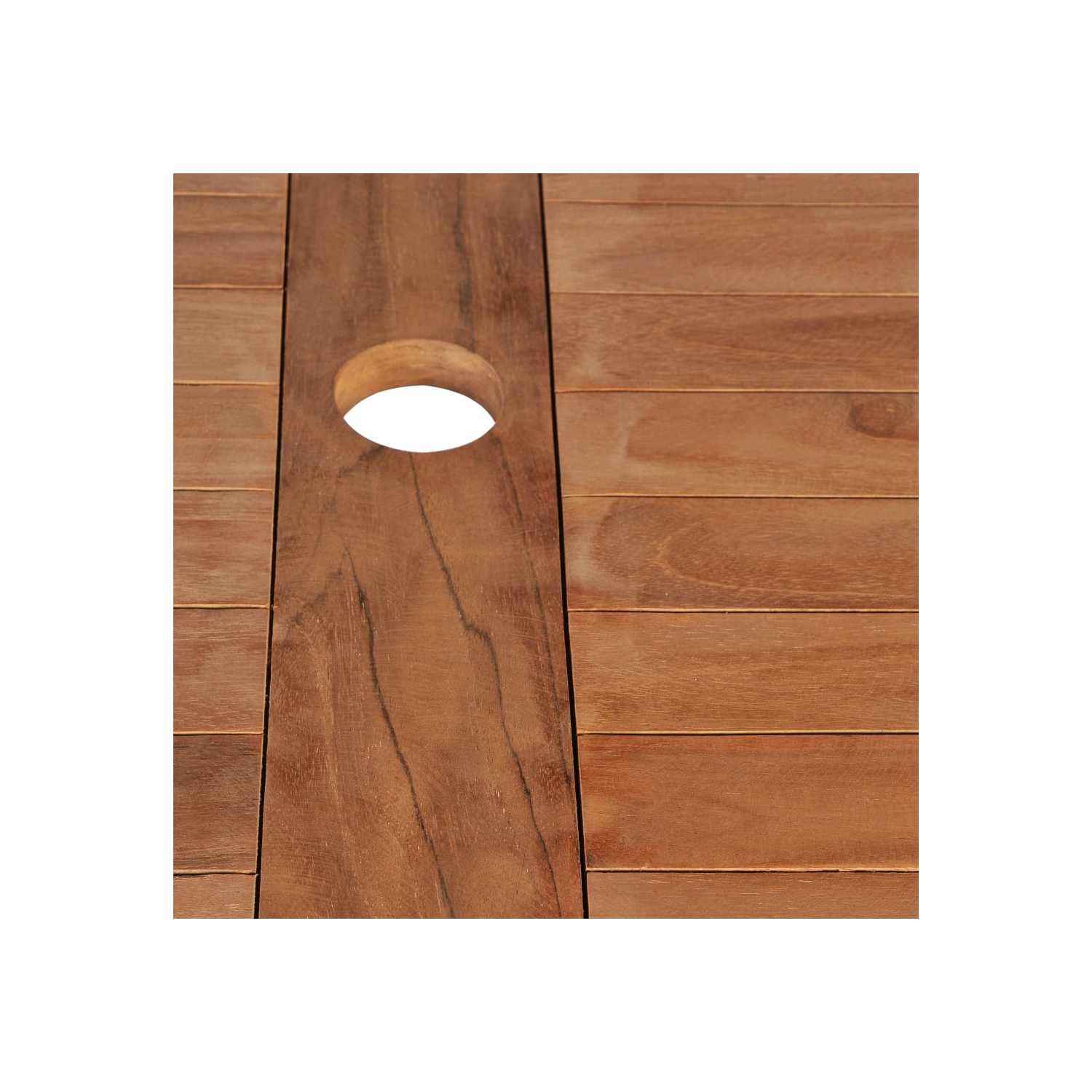 vidaXL 7 Piece Patio Dining Set Solid Teak Wood