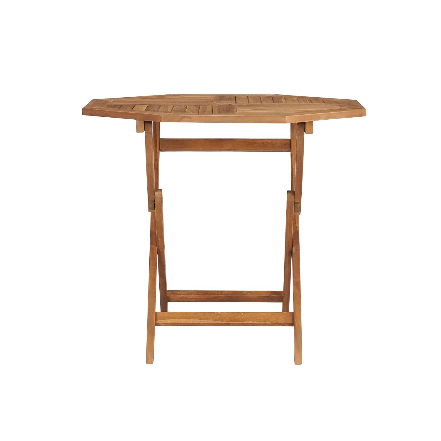 vidaXL Folding Patio Table 33.5"x33.5"x29.9" Solid Teak Wood