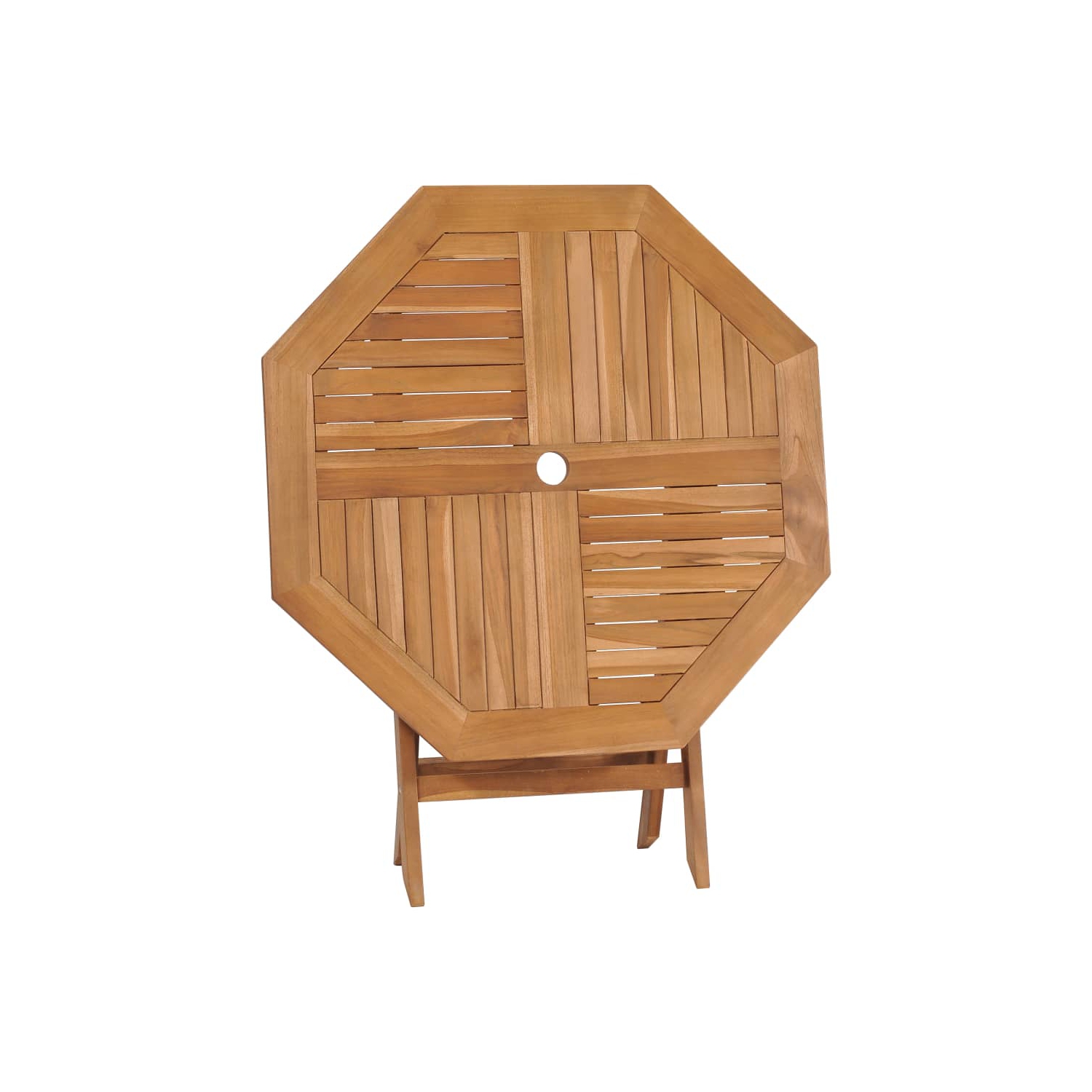 vidaXL Folding Patio Table 33.5"x33.5"x29.9" Solid Teak Wood