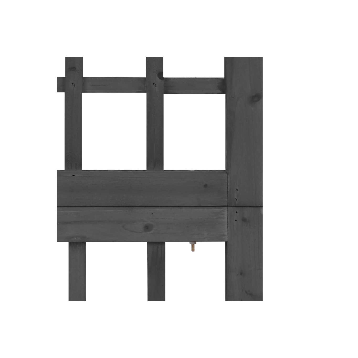 vidaXL 5-Panel Room Divider/Trellis Solid Fir Wood Black 79.3"x70.9"