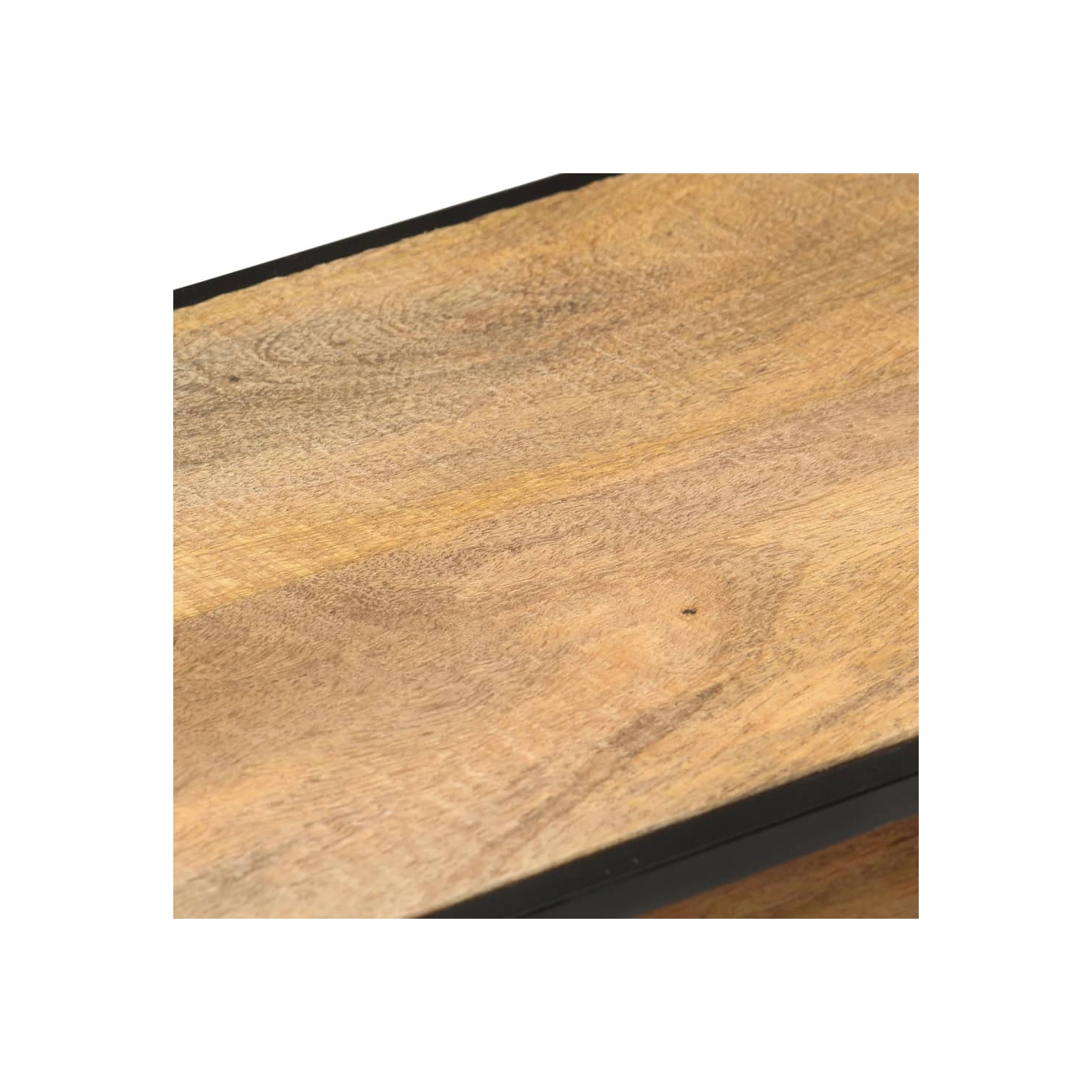 vidaXL TV Cabinet 43.3"x11.8"x17.7" Rough Mango Wood