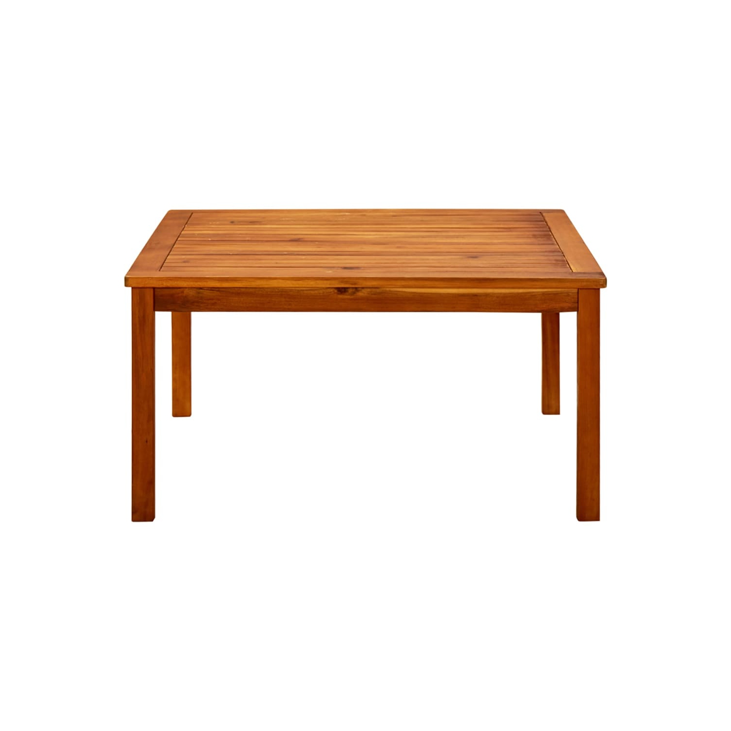 vidaXL Patio Coffee Table 33.4"x33.4"x17.7" Solid Acacia Wood