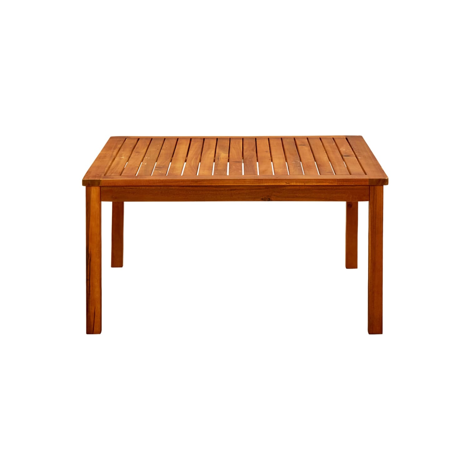 vidaXL Patio Coffee Table 33.4"x33.4"x17.7" Solid Acacia Wood