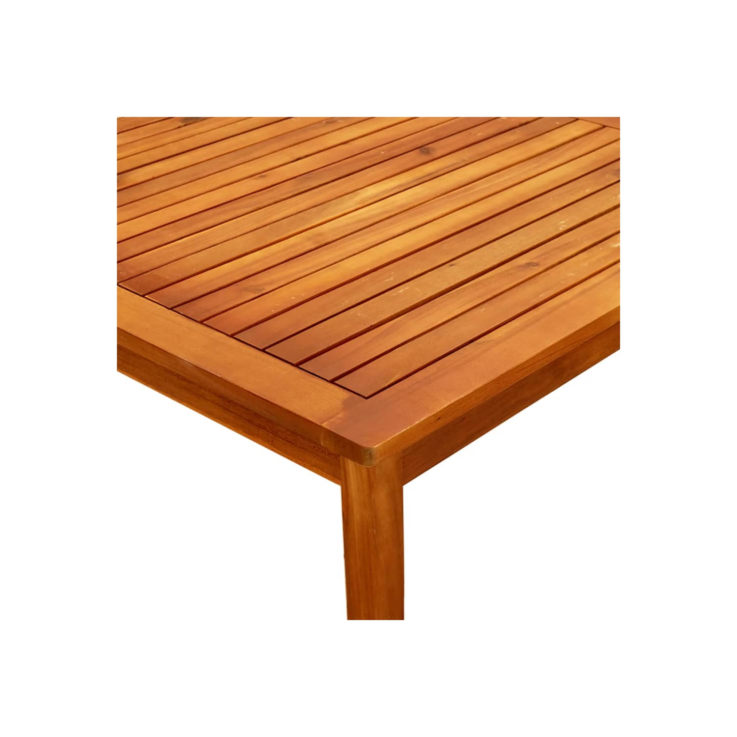 vidaXL Patio Coffee Table 33.4"x33.4"x17.7" Solid Acacia Wood