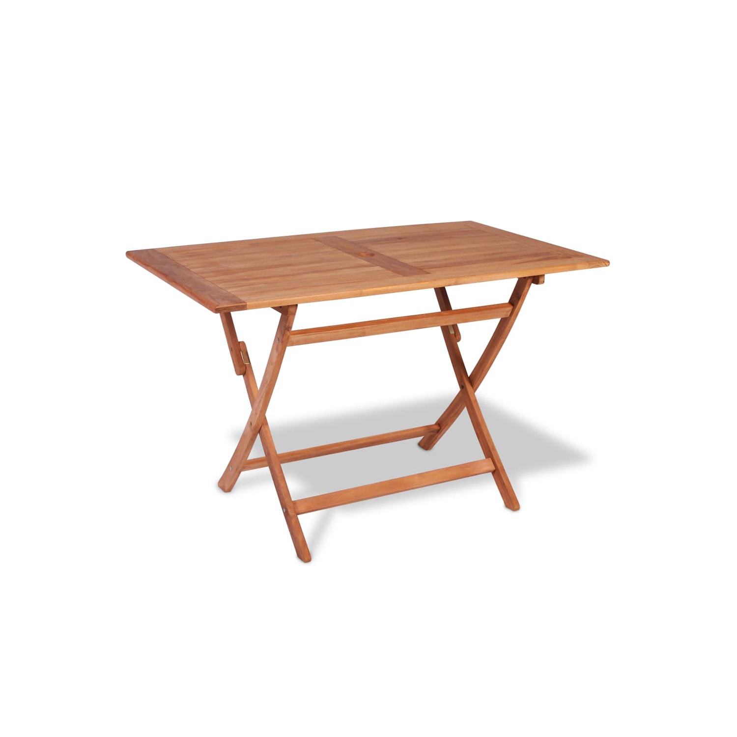 vidaXL Folding Patio Table 47.2"x27.6"x29.5" Solid Teak Wood