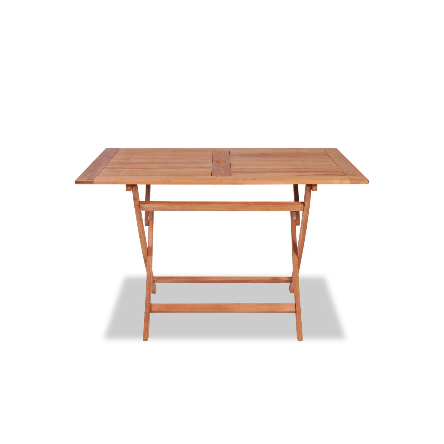 vidaXL Folding Patio Table 47.2"x27.6"x29.5" Solid Teak Wood